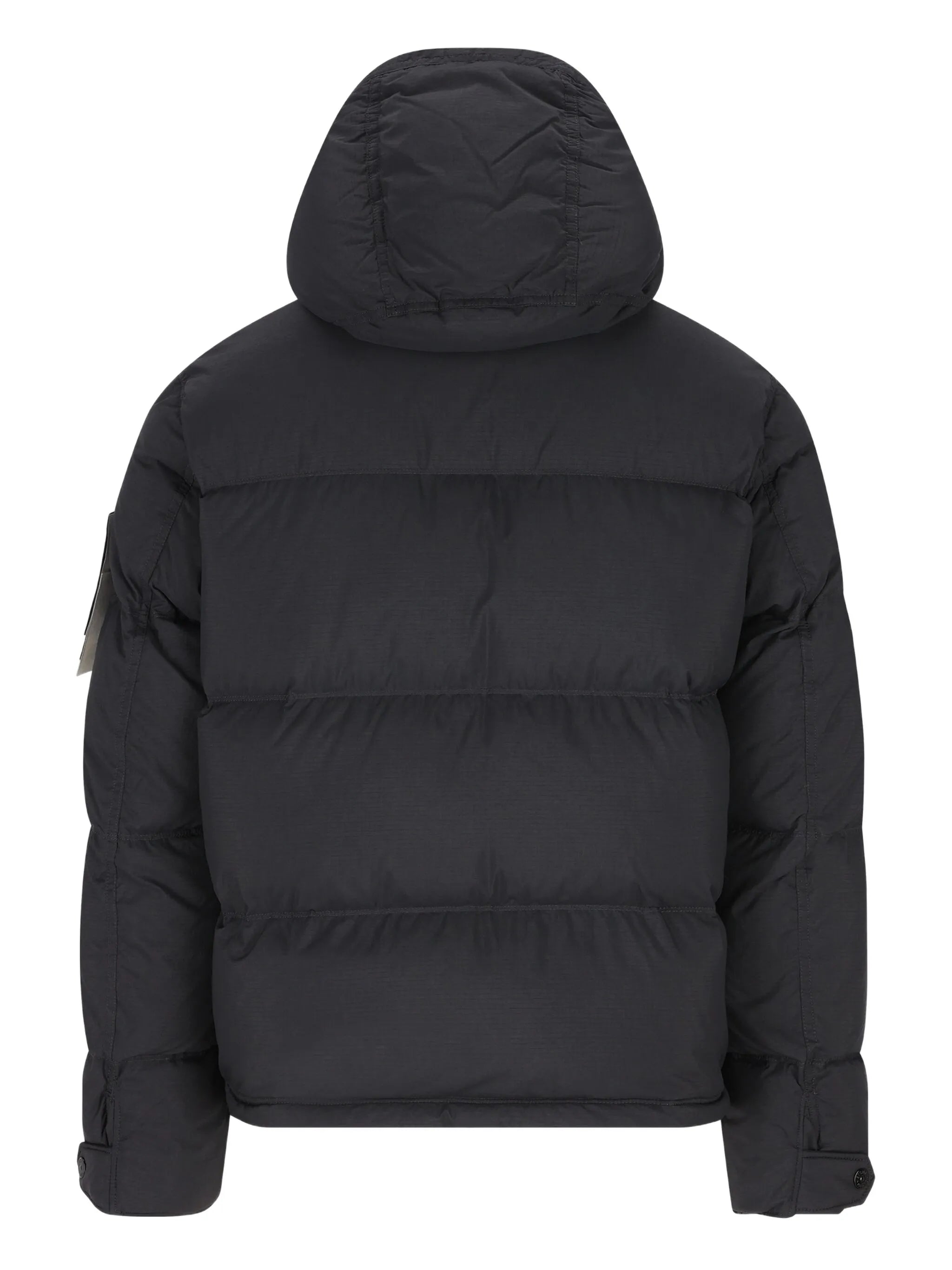 hooded quilted puffer jacket