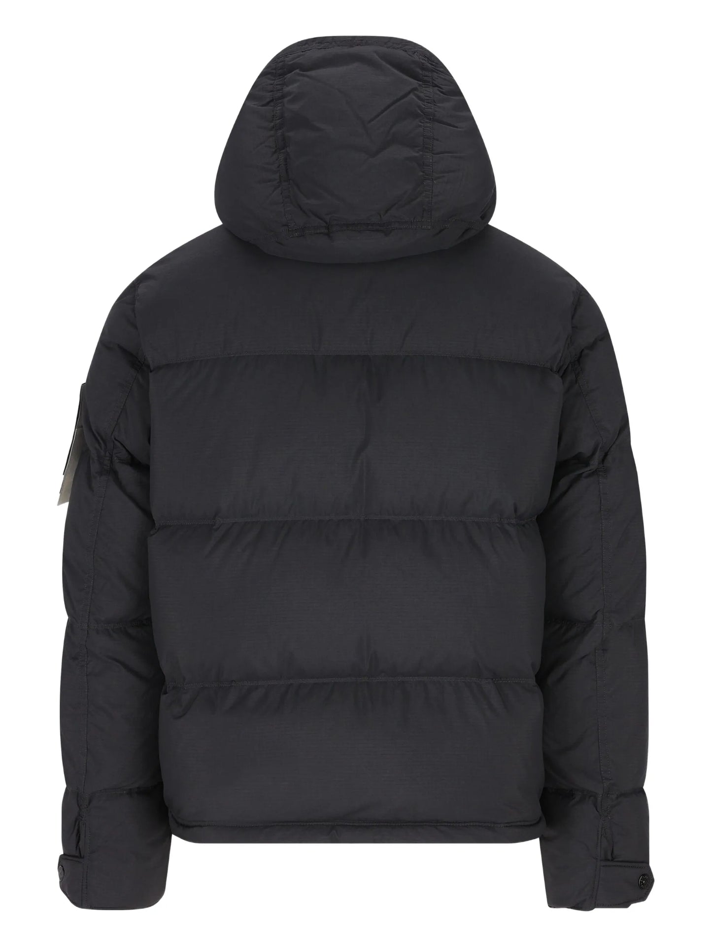 hooded quilted puffer jacket