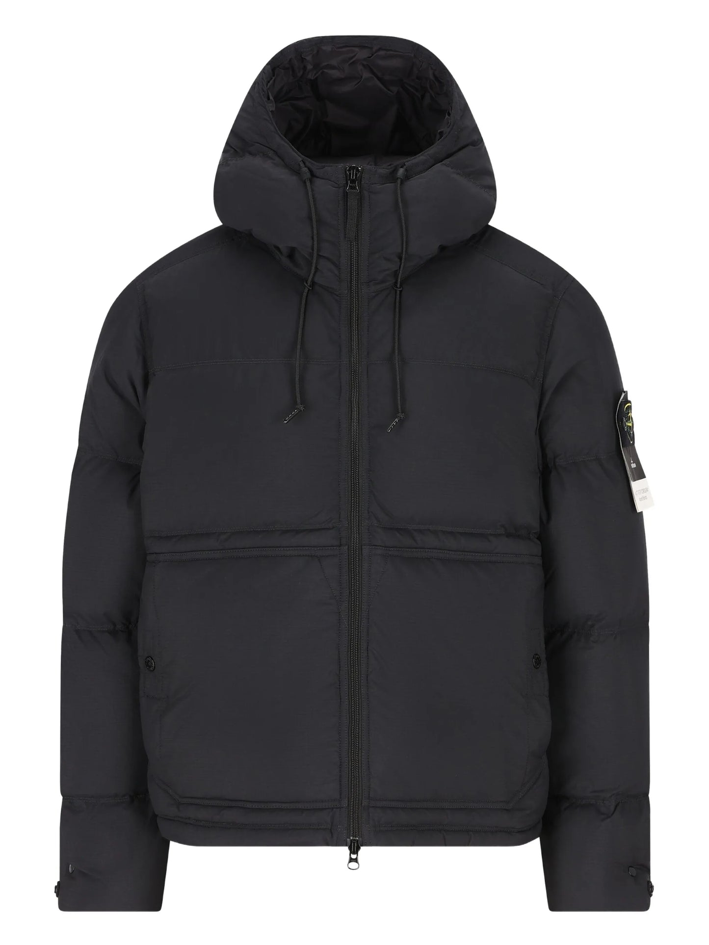 hooded quilted puffer jacket
