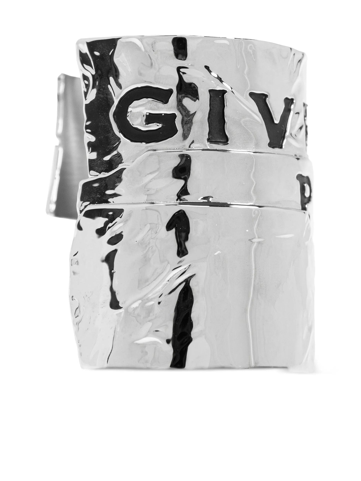 Tape engraved cuff bracelet