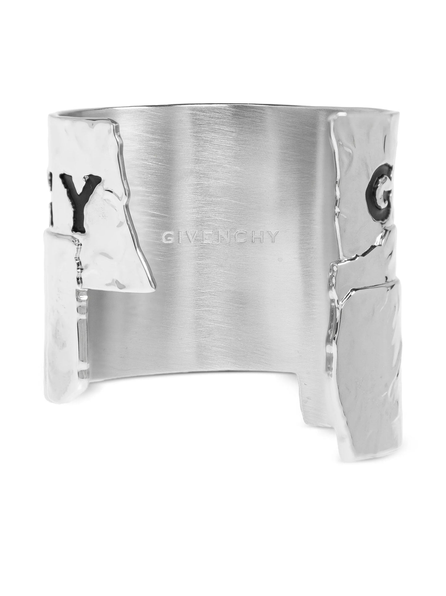Tape engraved cuff bracelet
