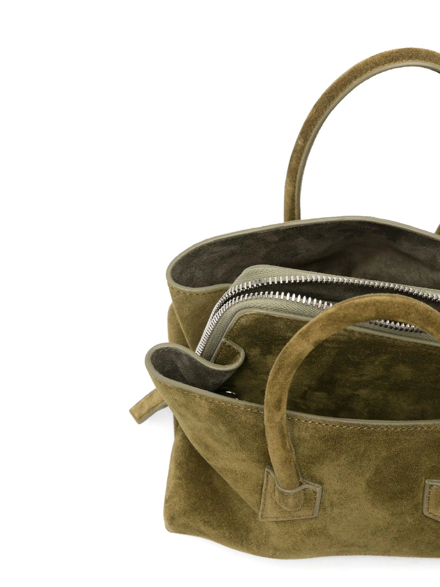 suede tote bag