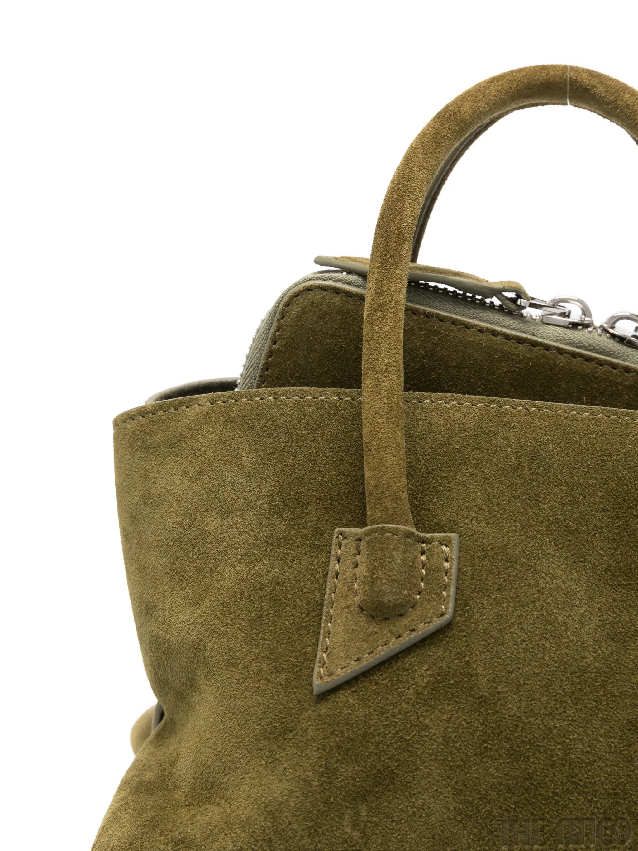 suede tote bag