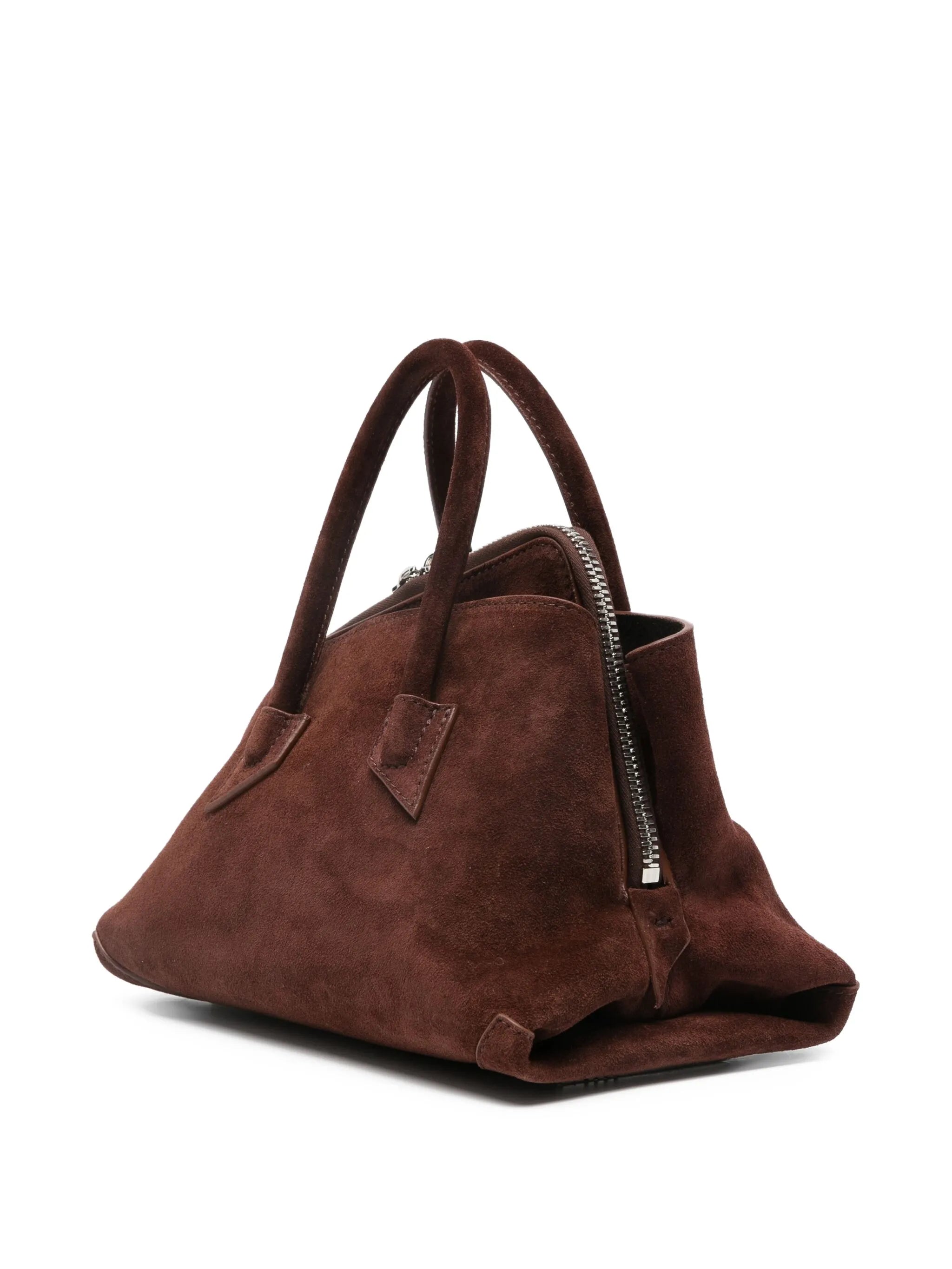 suede tote bag