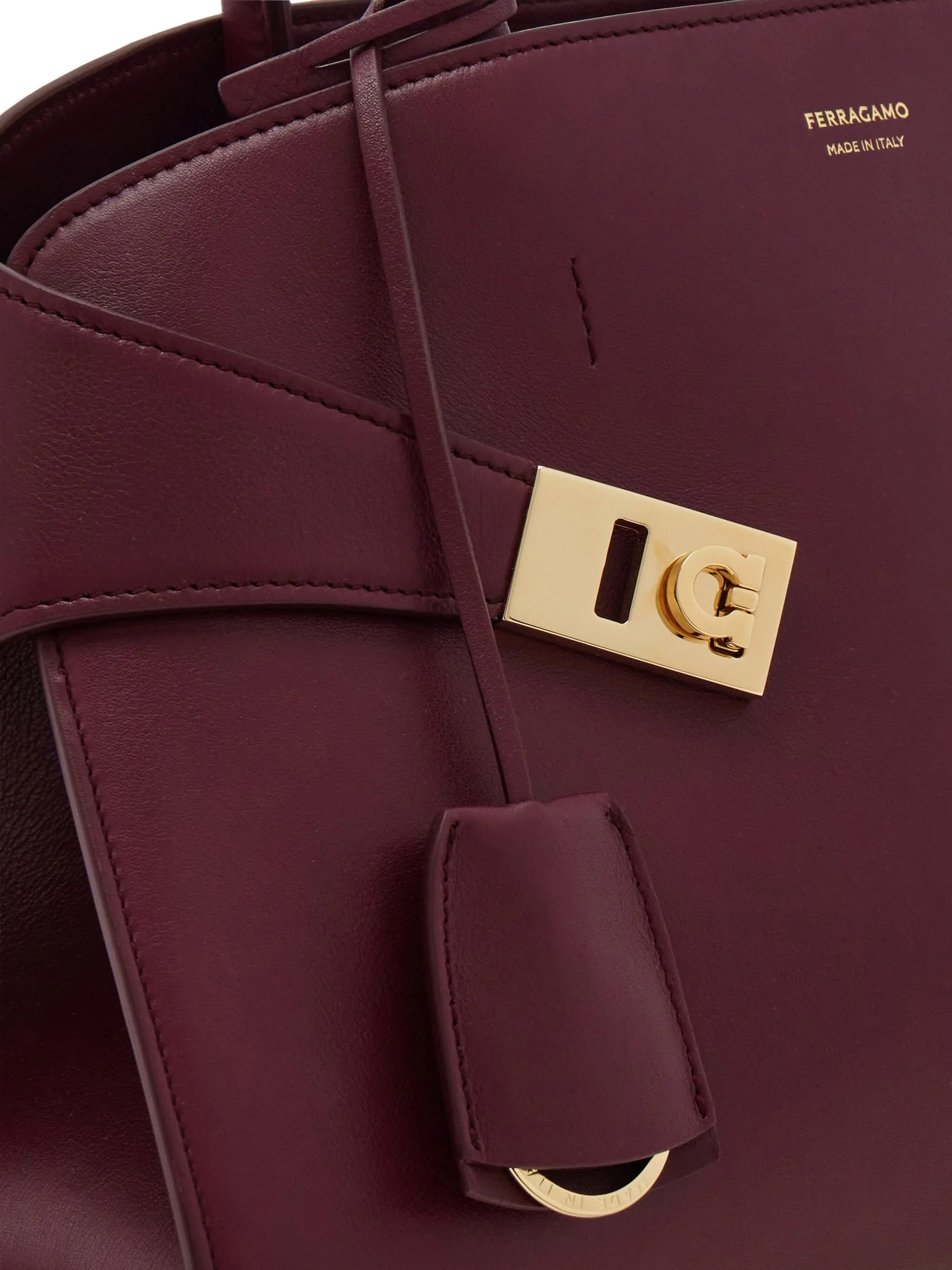 medium Hug leather tote bag