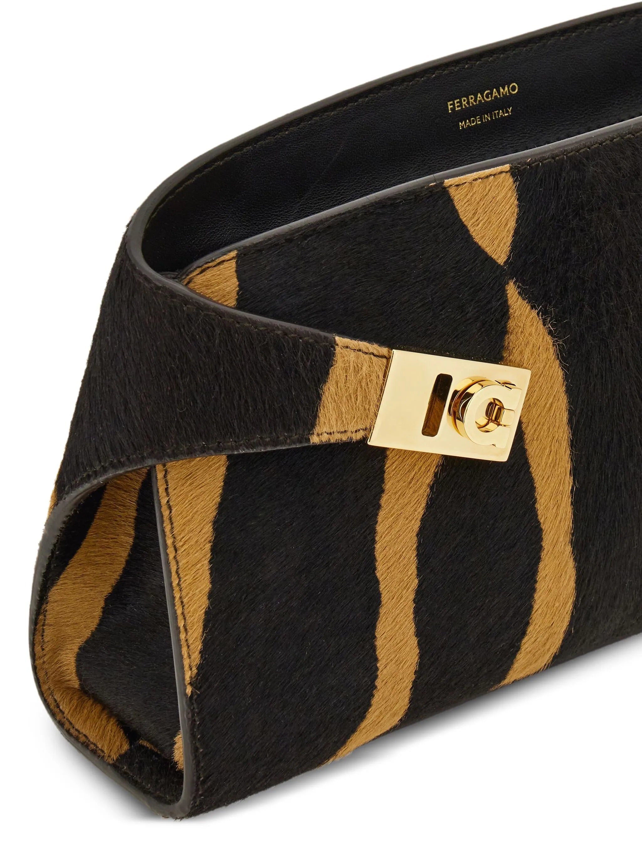 mini Hug zebra-print cross body bag