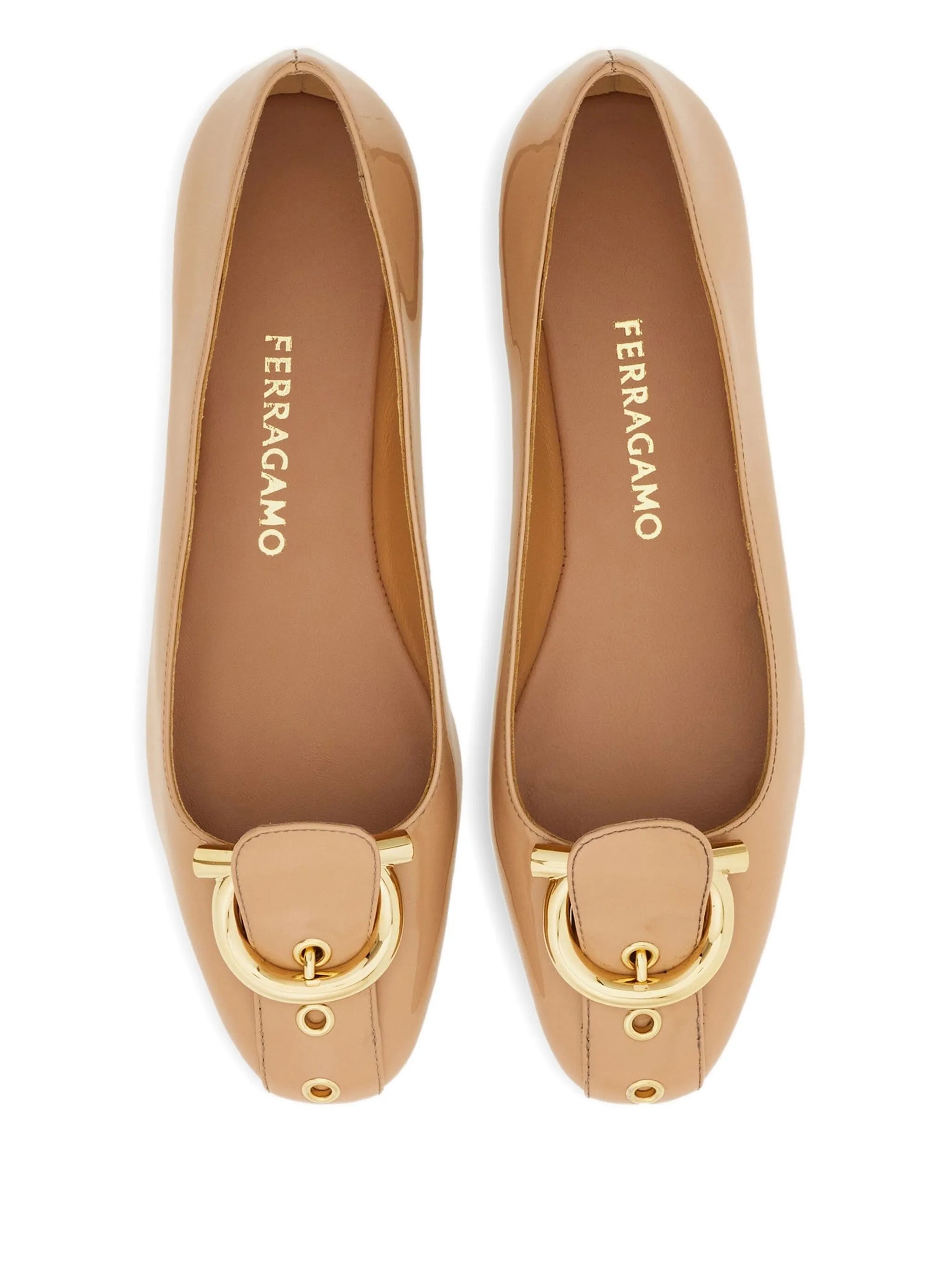 Gancini metal flat ballerinas