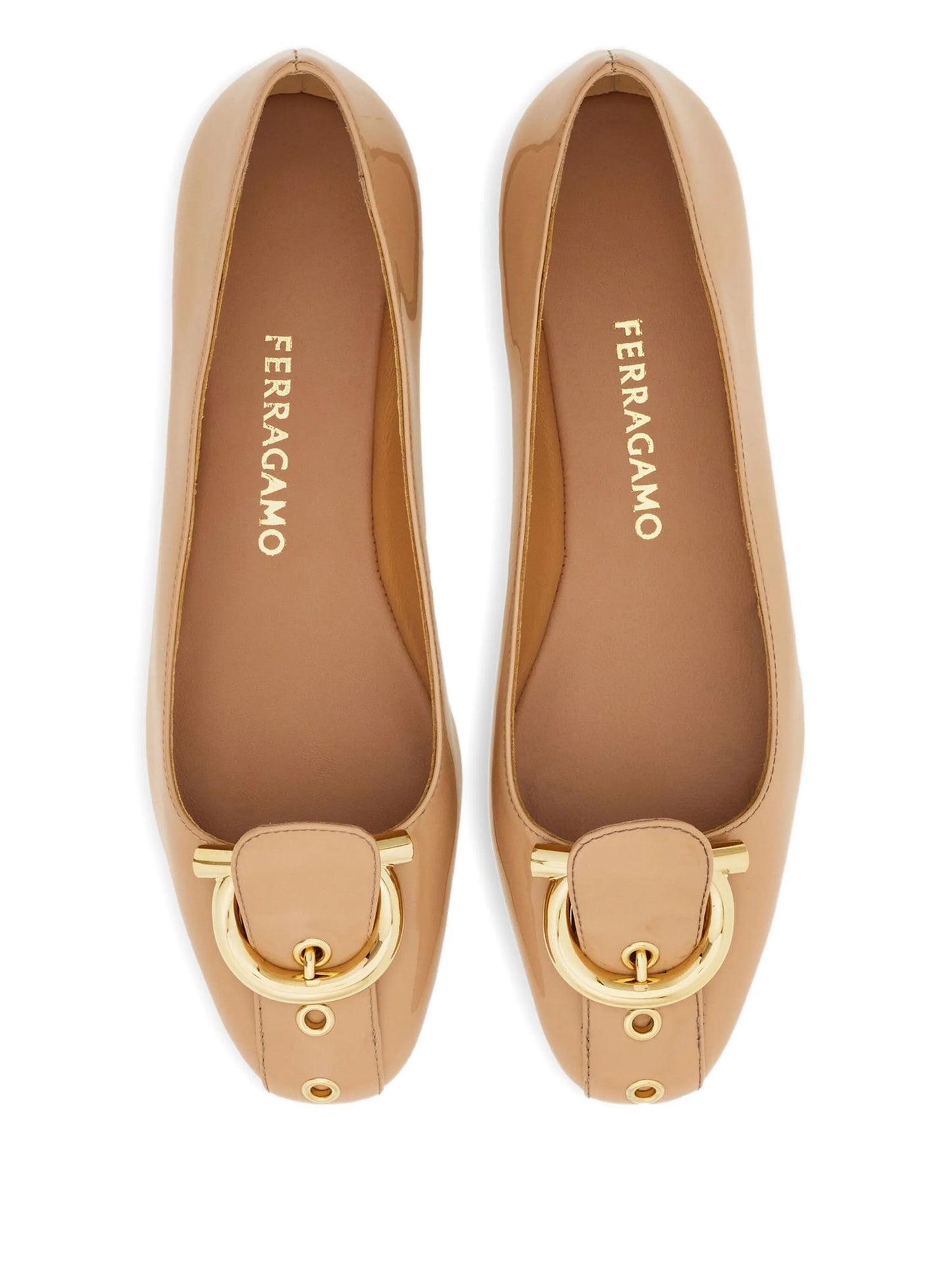 Gancini metal flat ballerinas