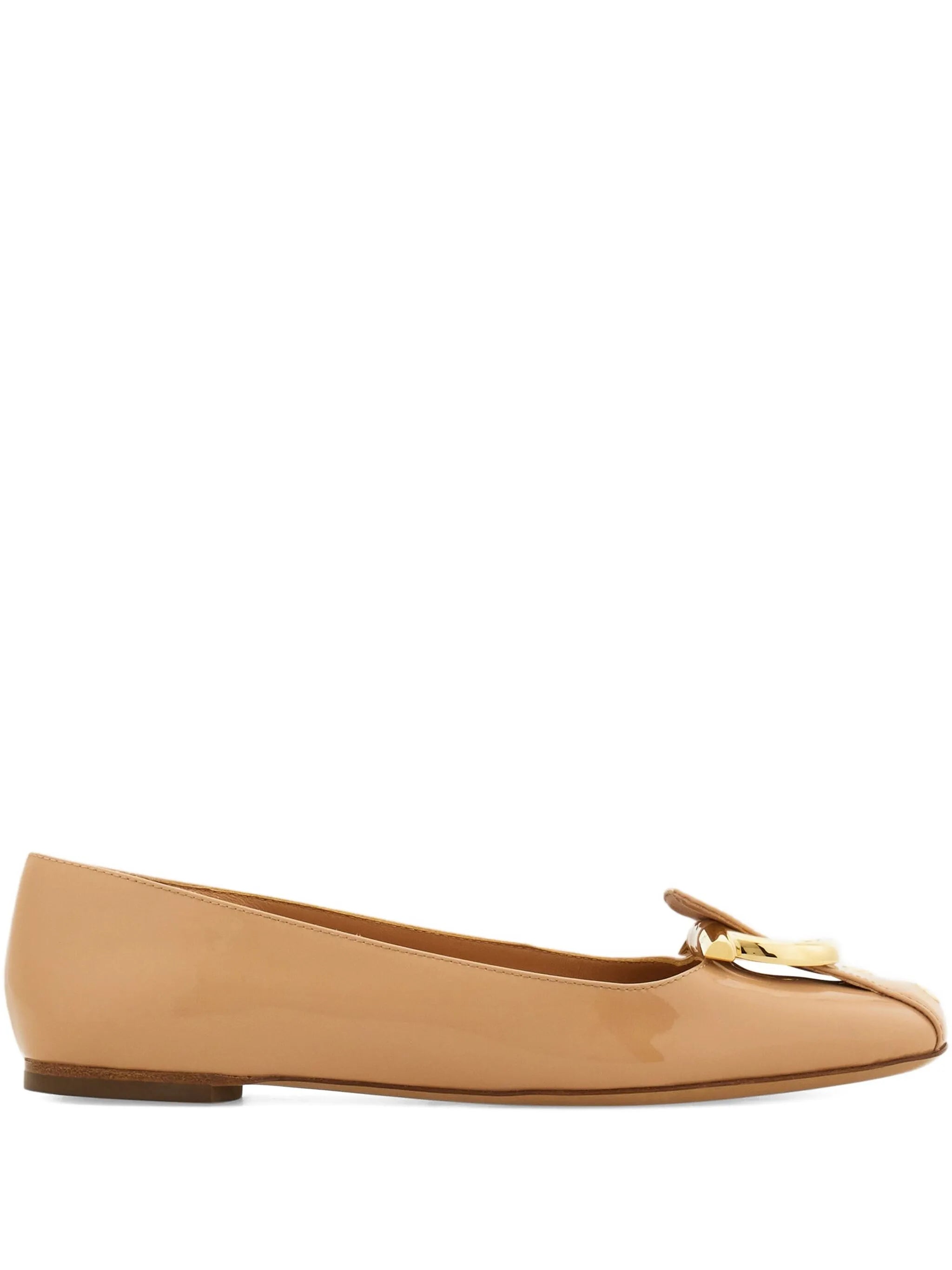 Gancini metal flat ballerinas