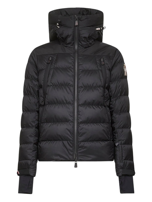 quilted hooded jacket