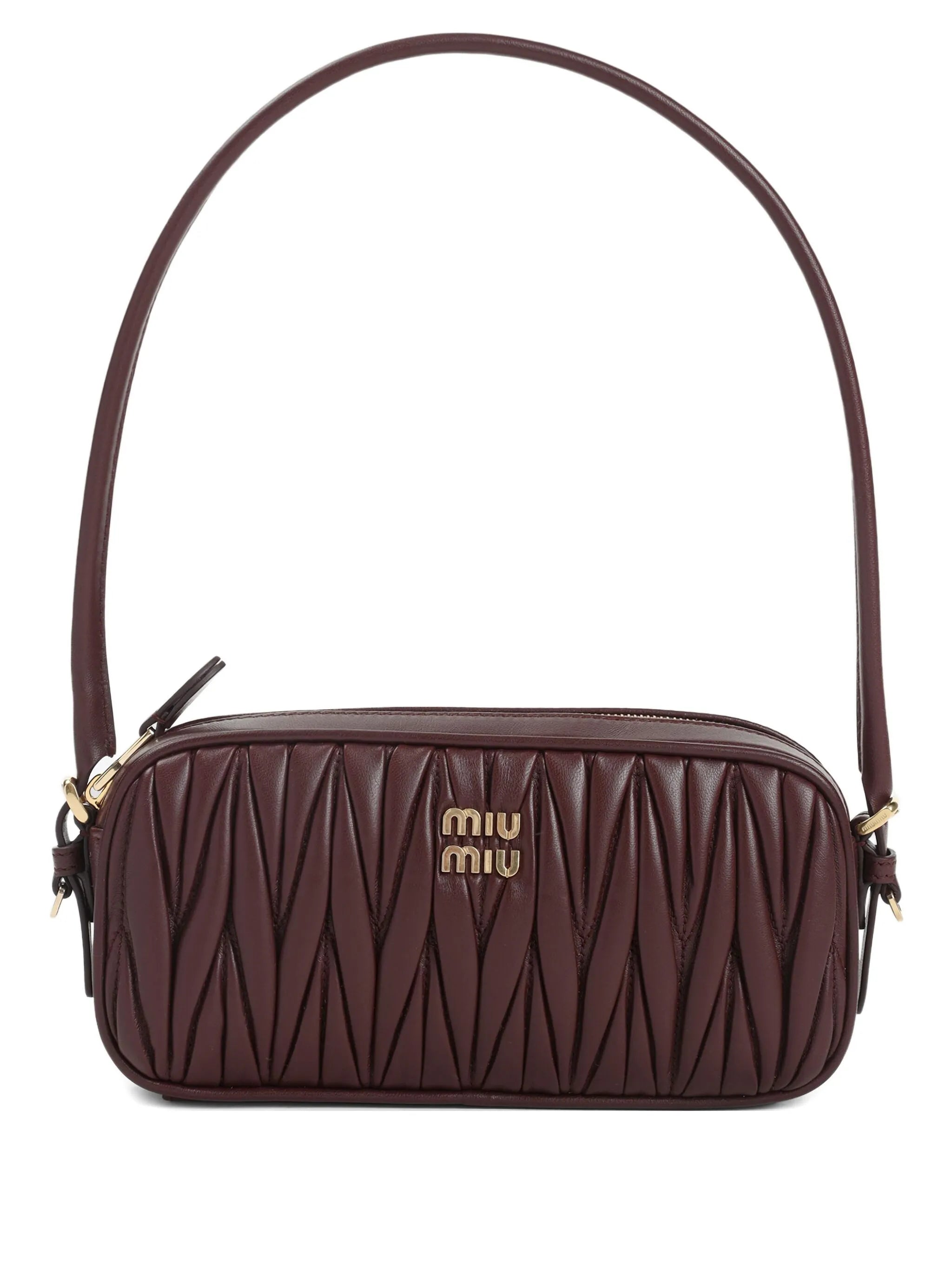 quilted leather shoulder bag