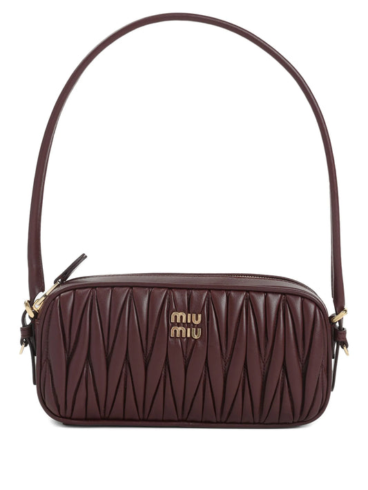 quilted leather shoulder bag