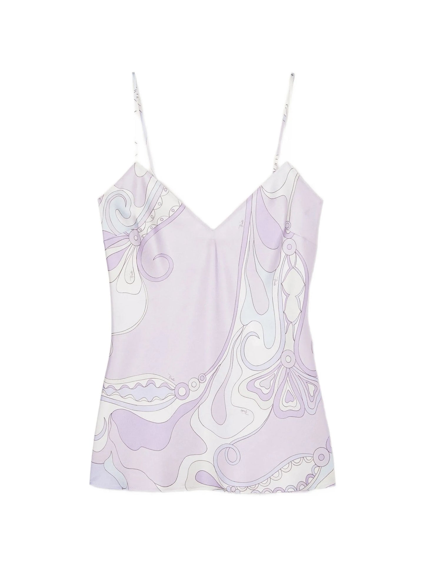Orchidee-print silk top
