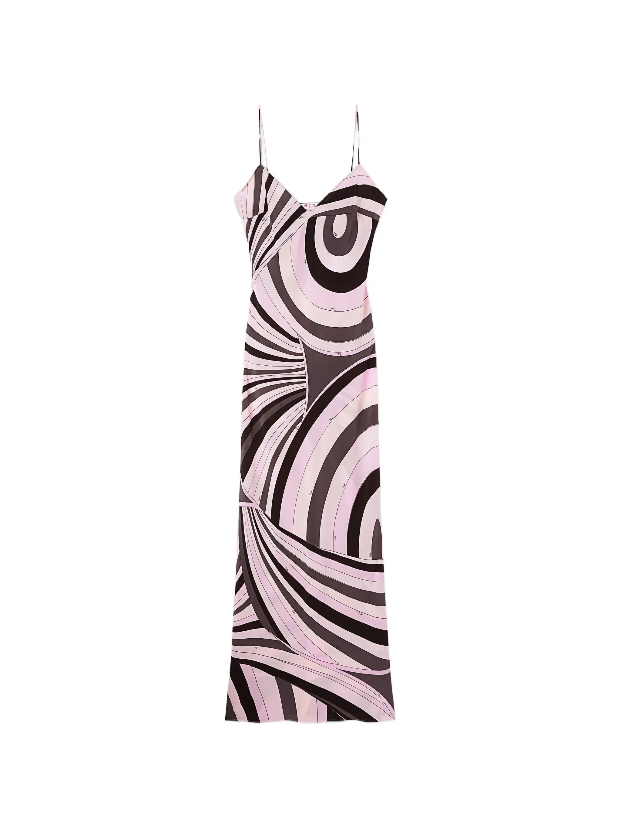Iride-print maxi dress