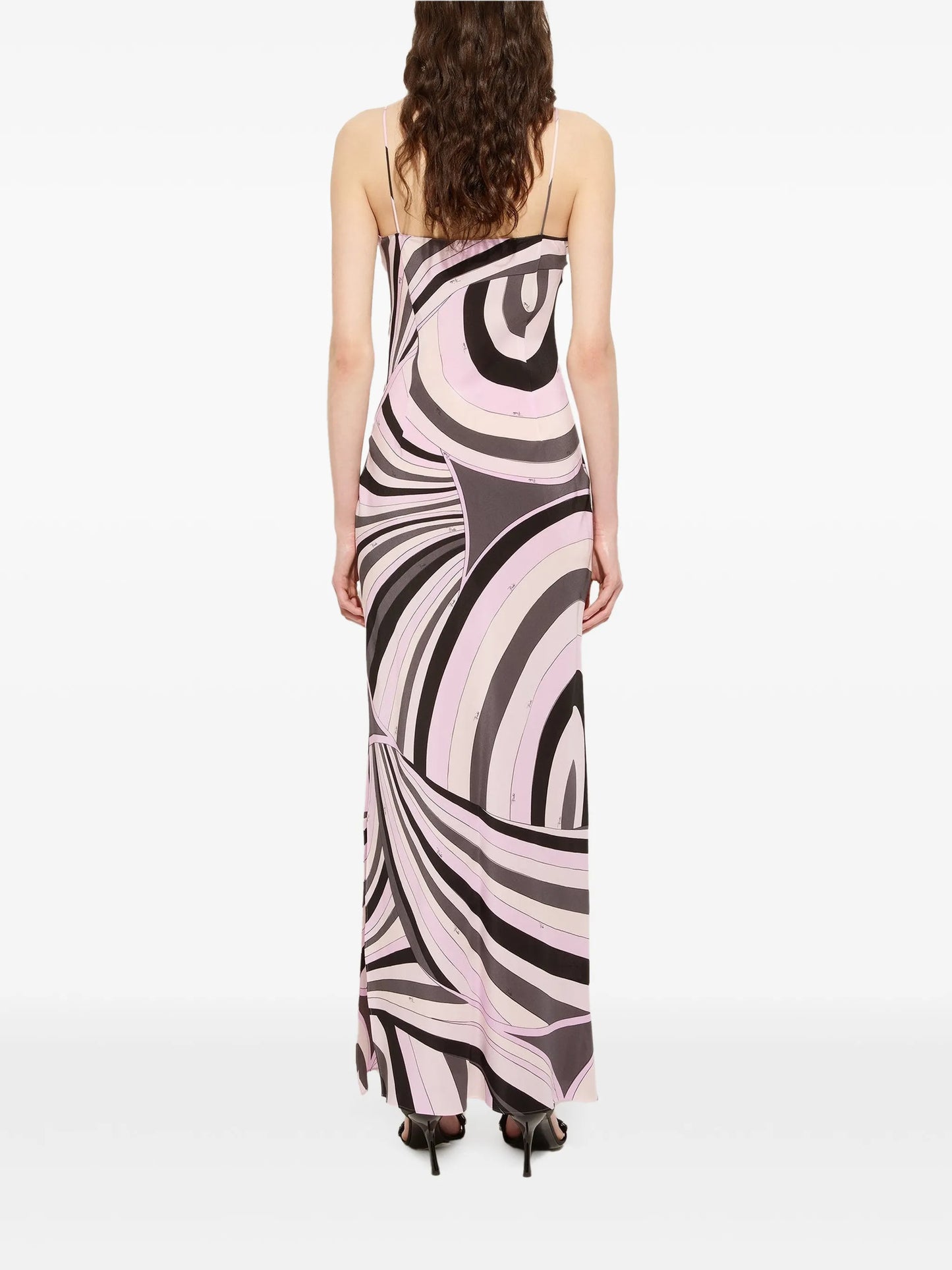 Iride-print maxi dress
