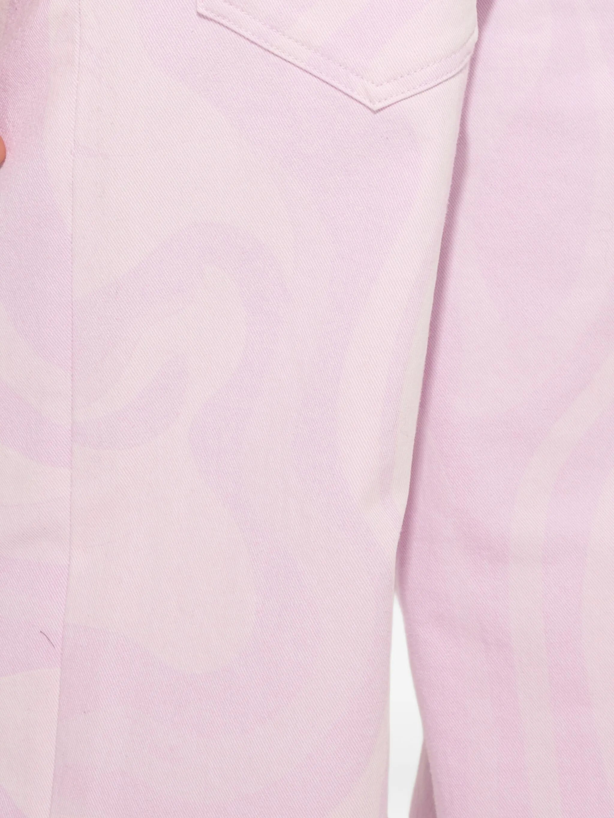 Marmo print wide leg denim