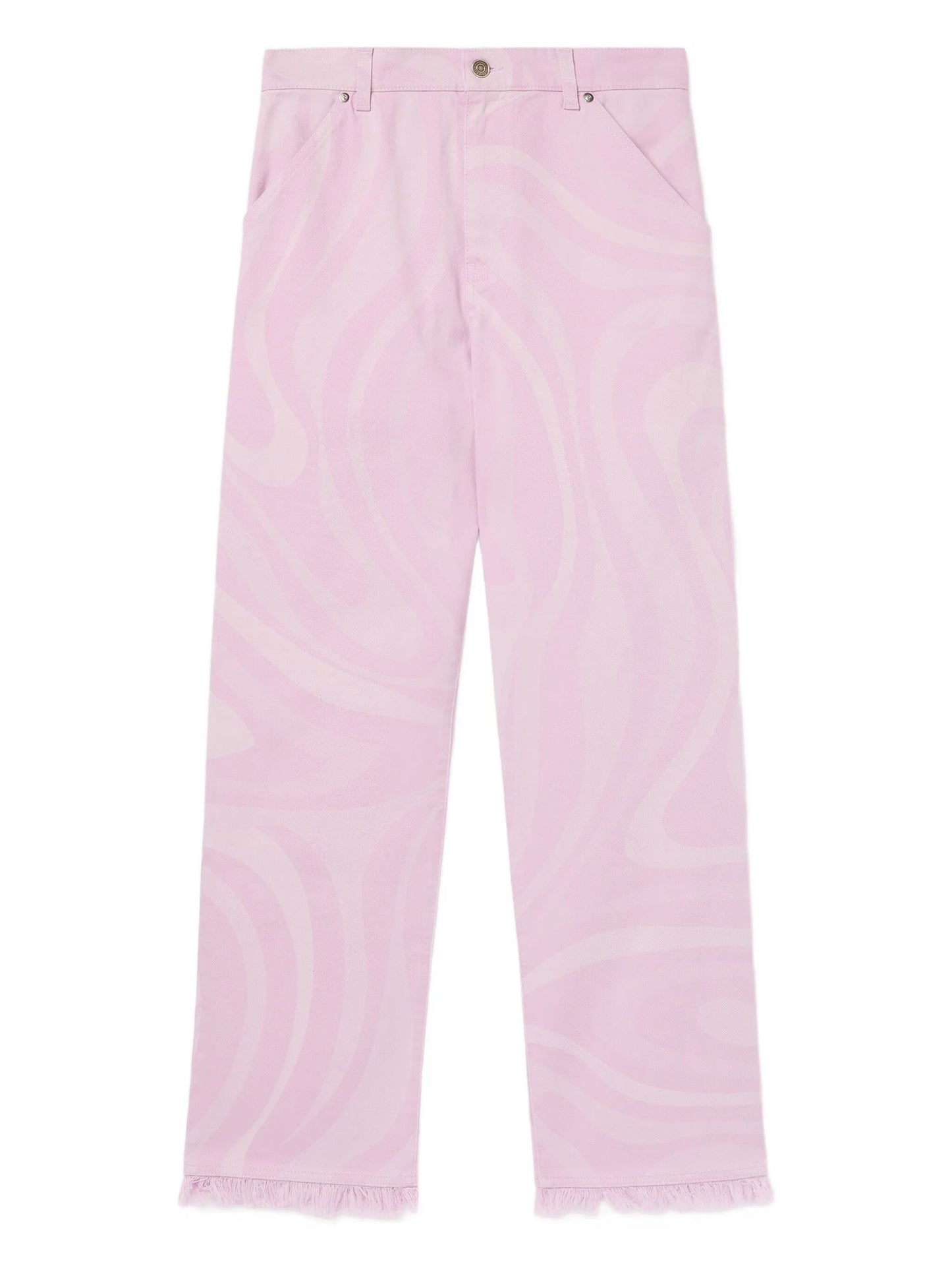 Marmo-print trousers