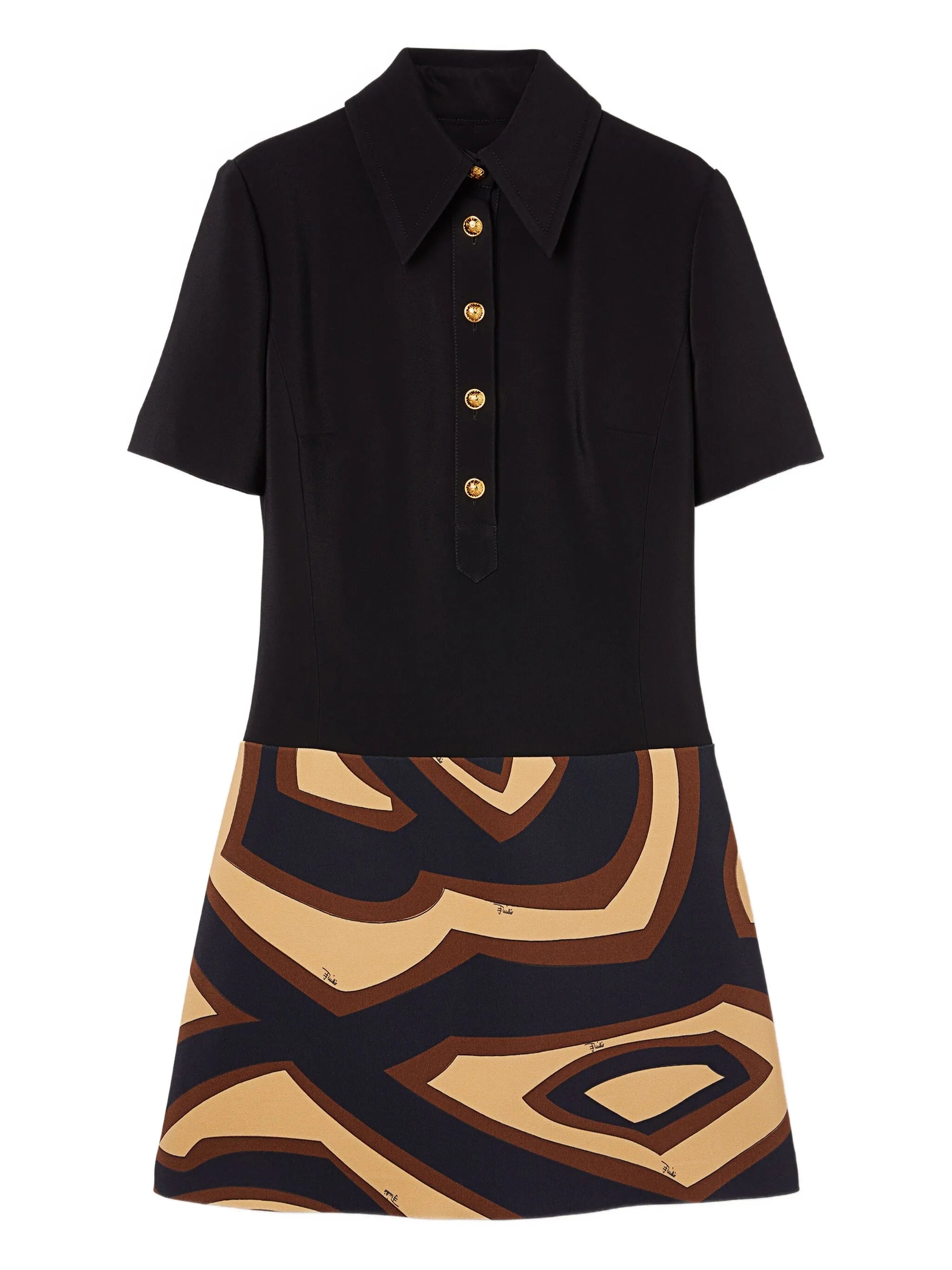 labirinto print short dress