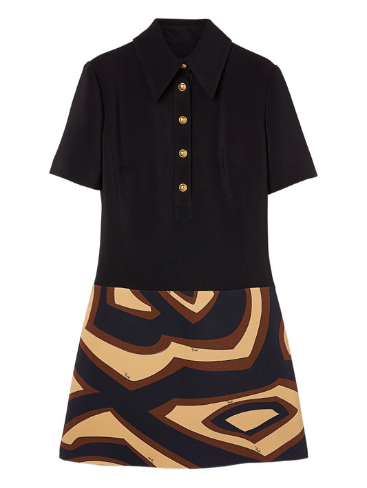 labirinto print short dress