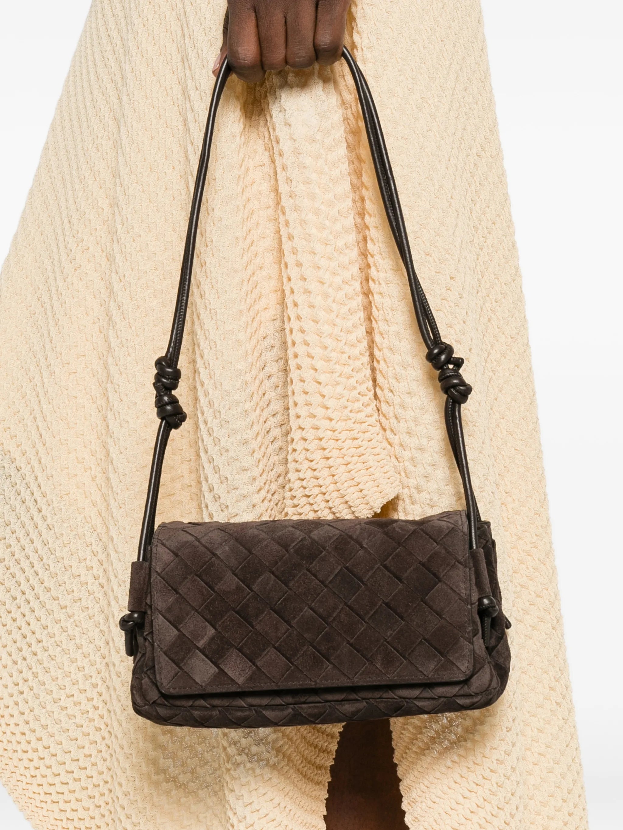 Notturno intrecciato cross body bag