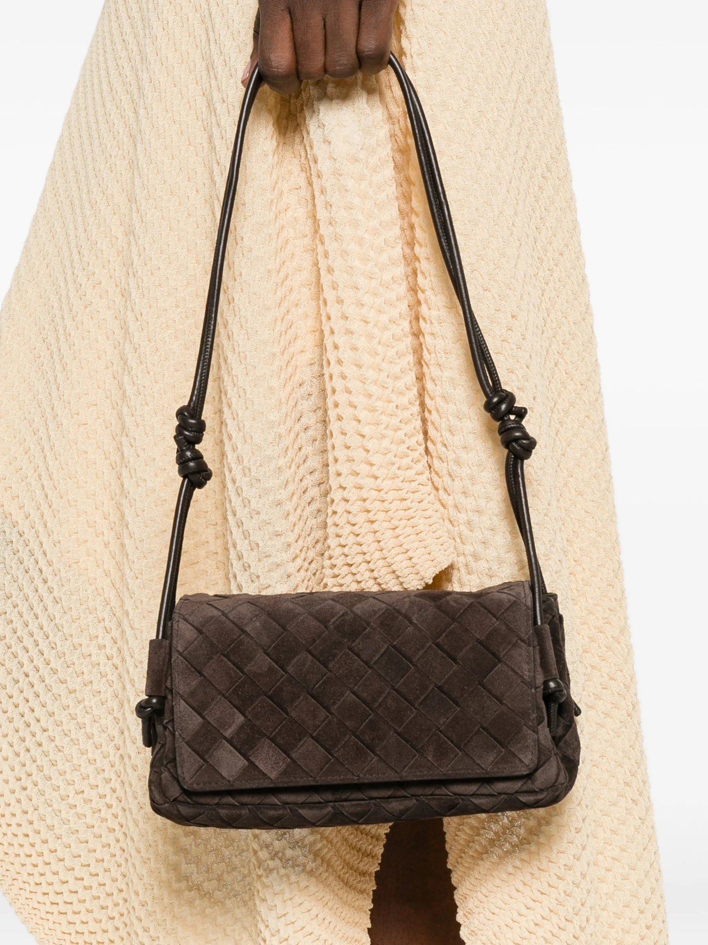Notturno intrecciato cross body bag