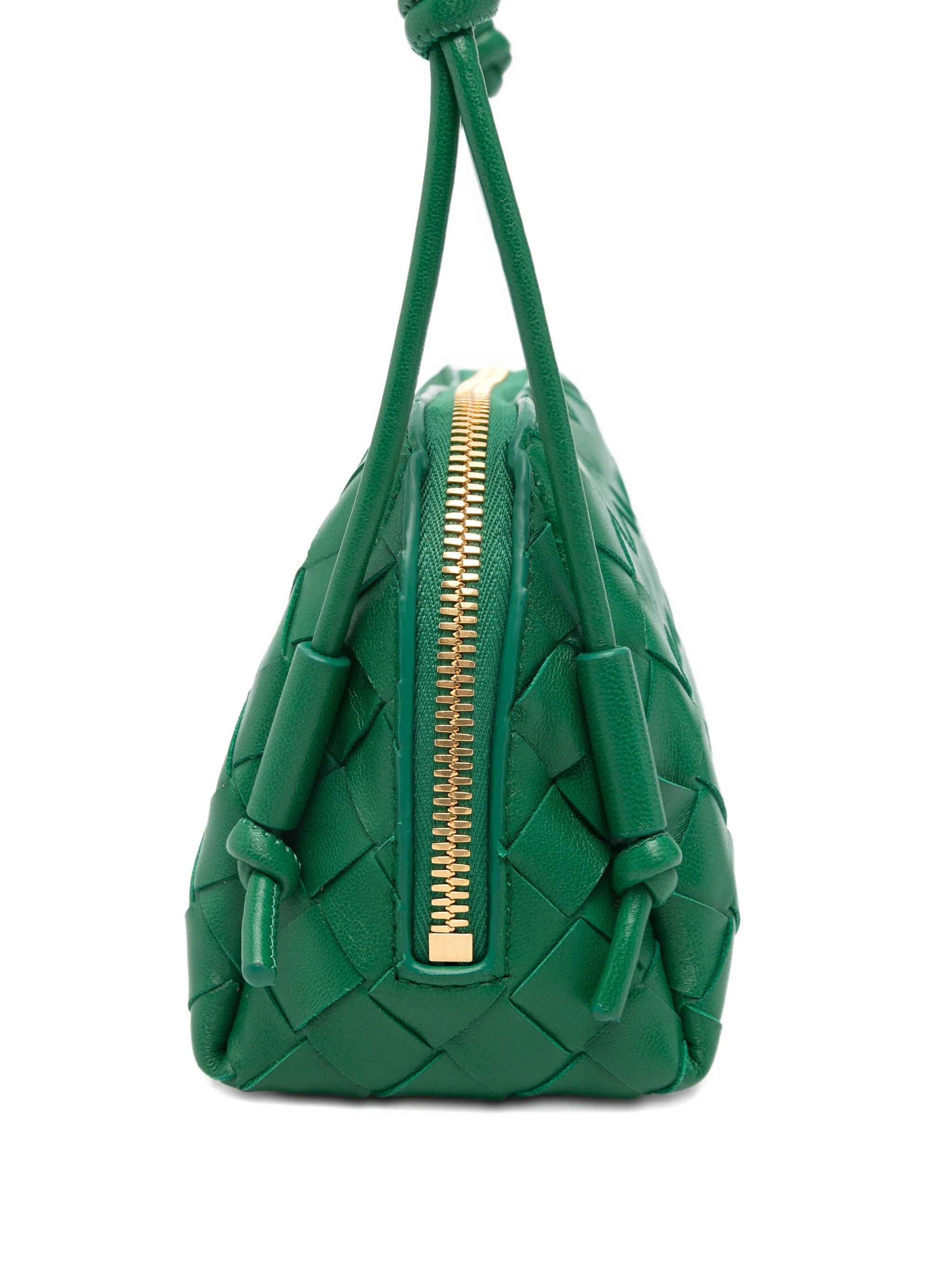 mini intrecciato-weave shoulder bag