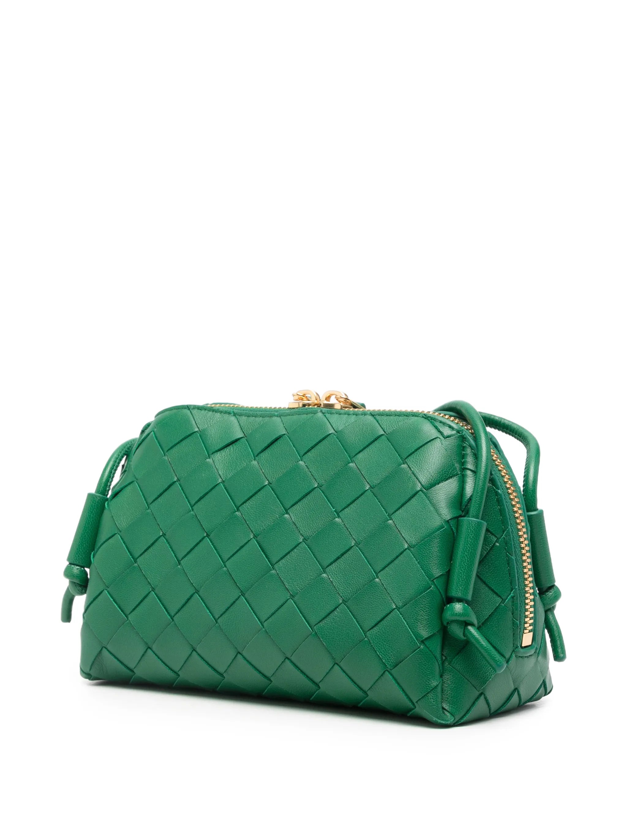 mini intrecciato-weave shoulder bag