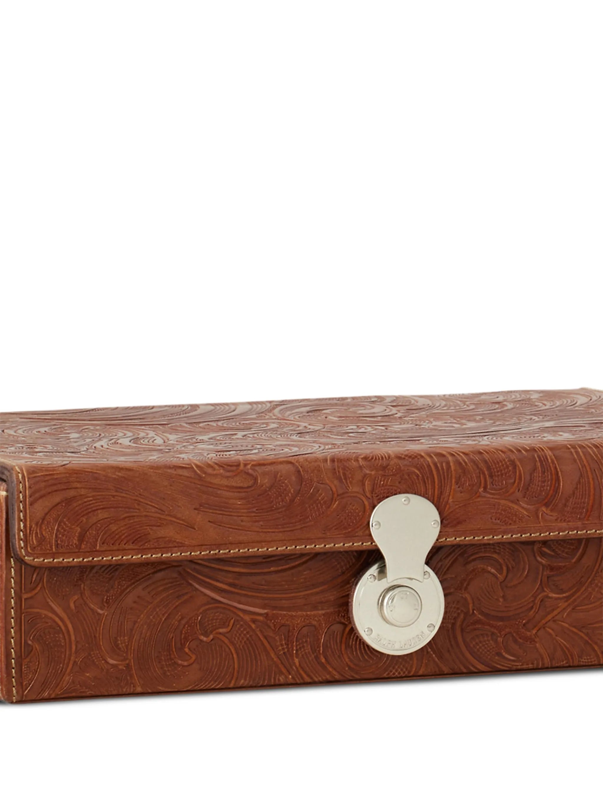 Aidan leather décor box