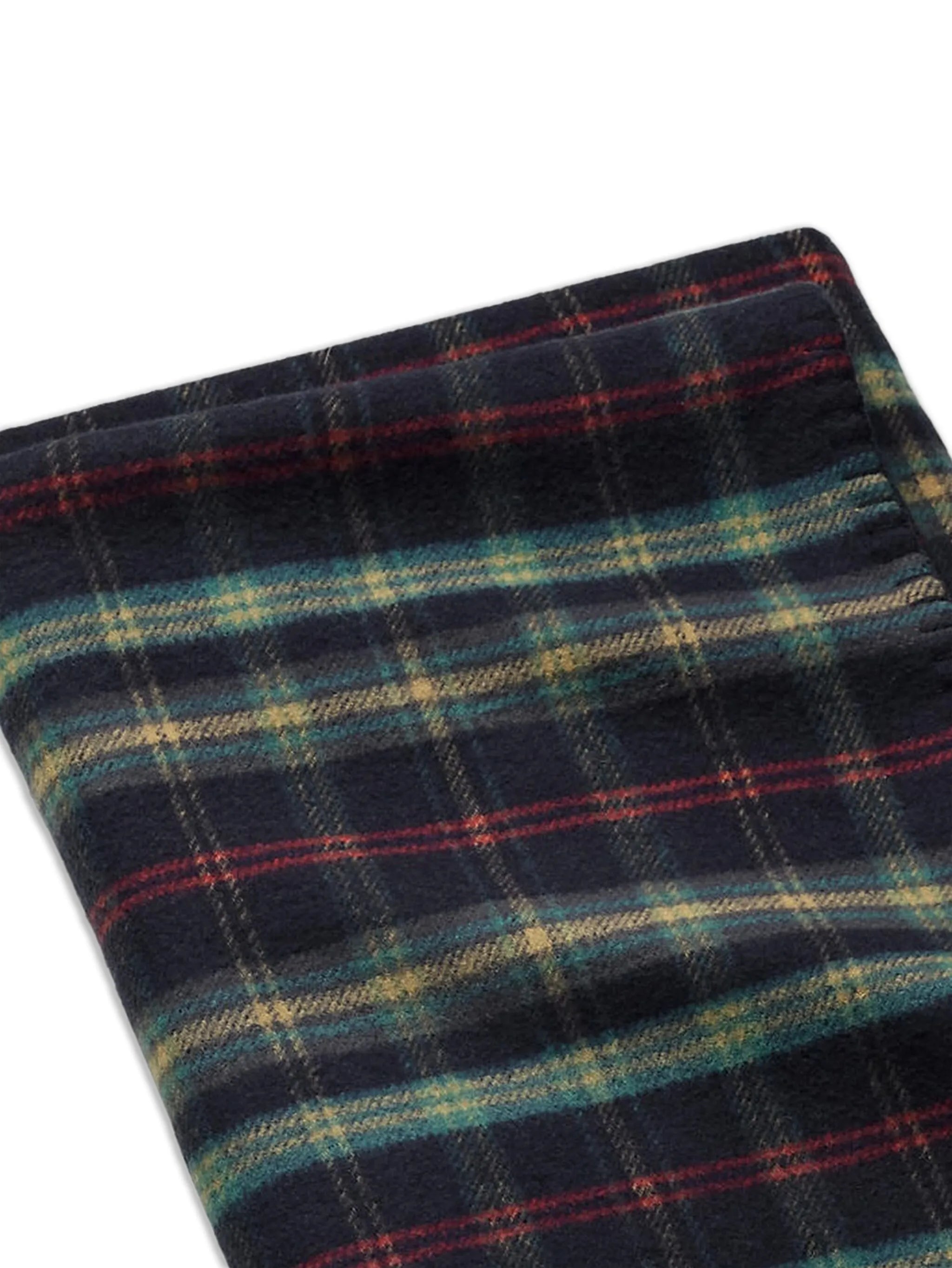 Georgia plaid throw blanket 