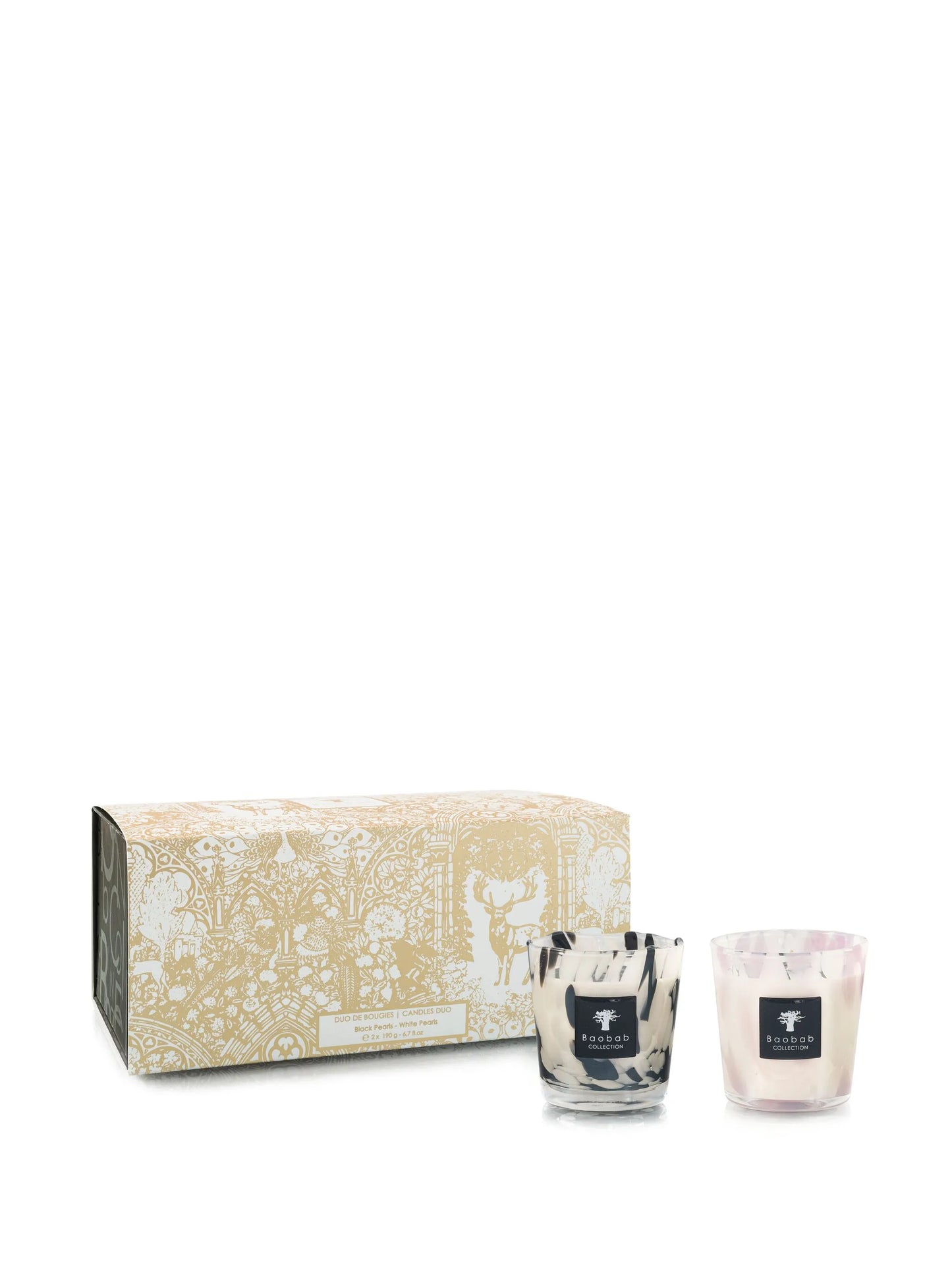 Pearls Duo candles (set of two)