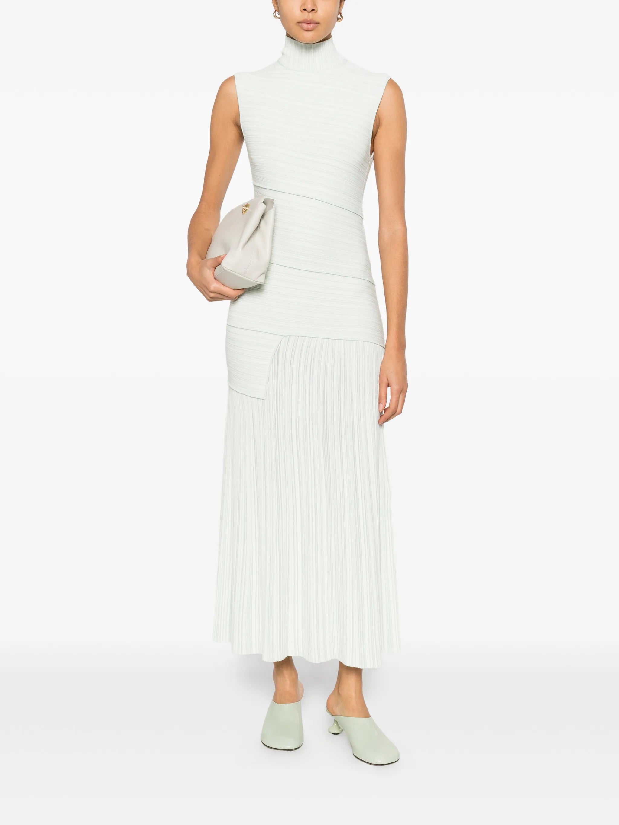 Federica pleated maxi dress