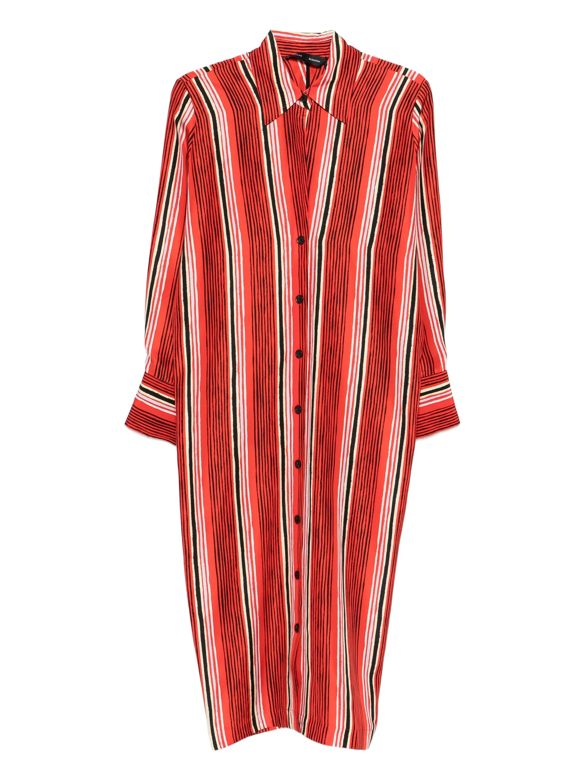 Amira dress in printed silk habotai