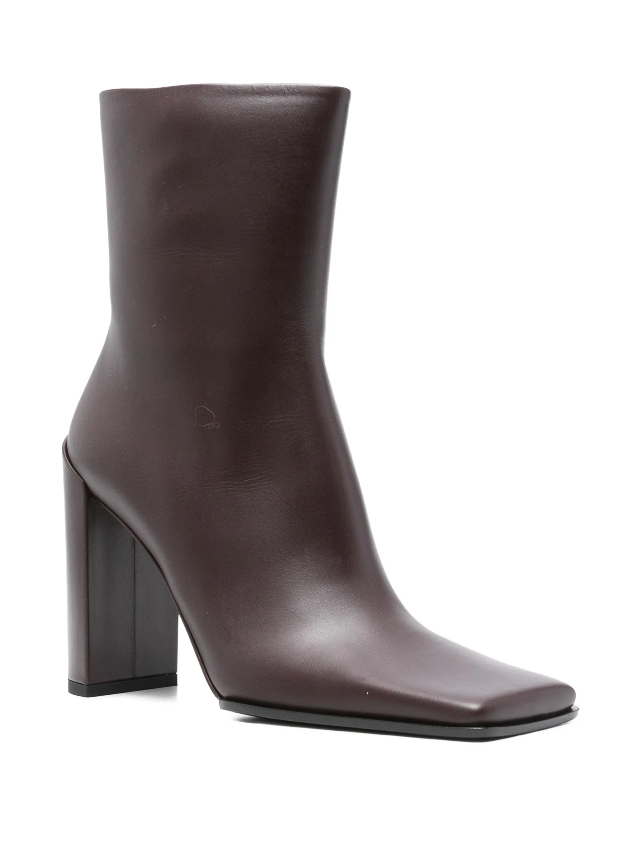 90mm square-toe ankle boots