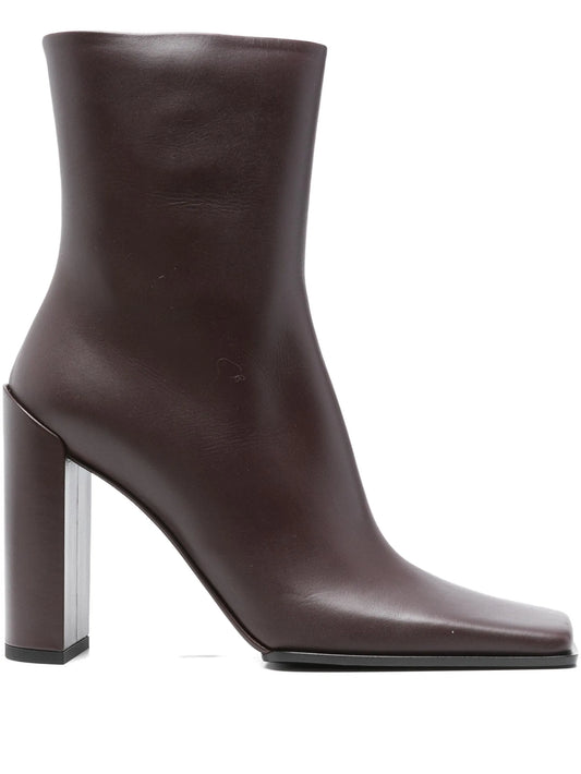 90mm square-toe ankle boots