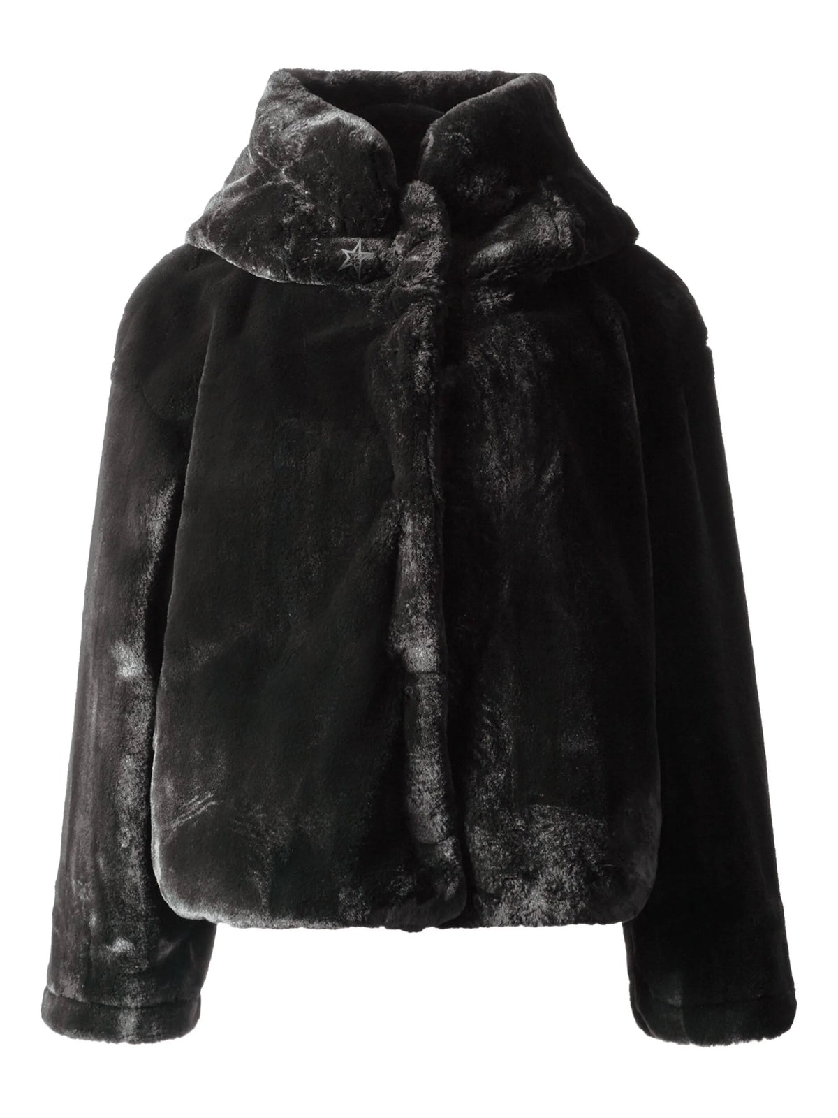 faux fur hooded jacket