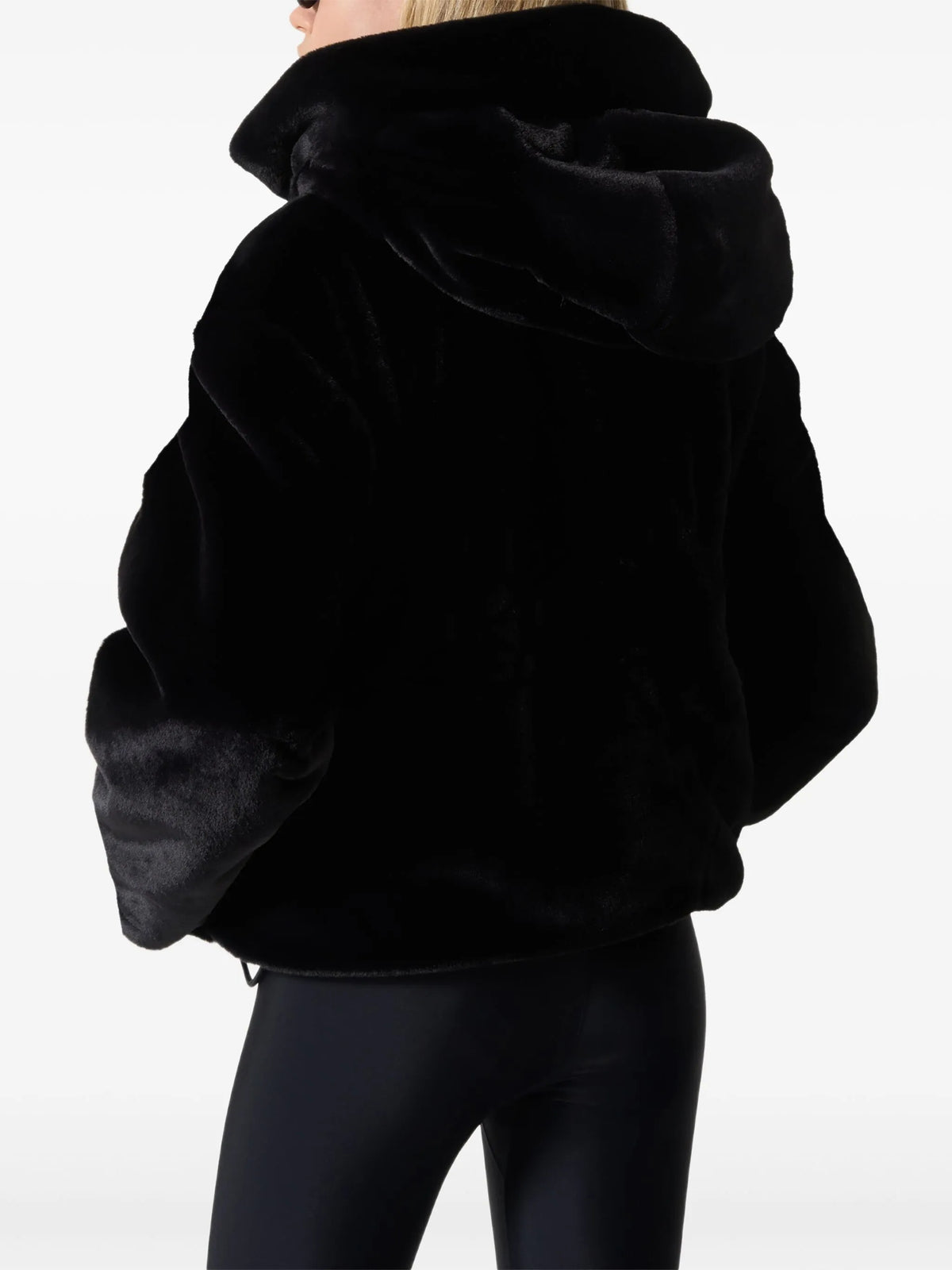 faux fur hooded jacket