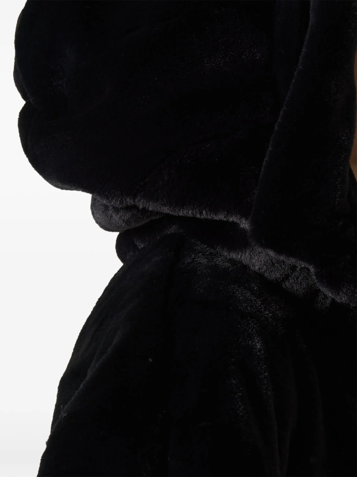 faux fur hooded jacket