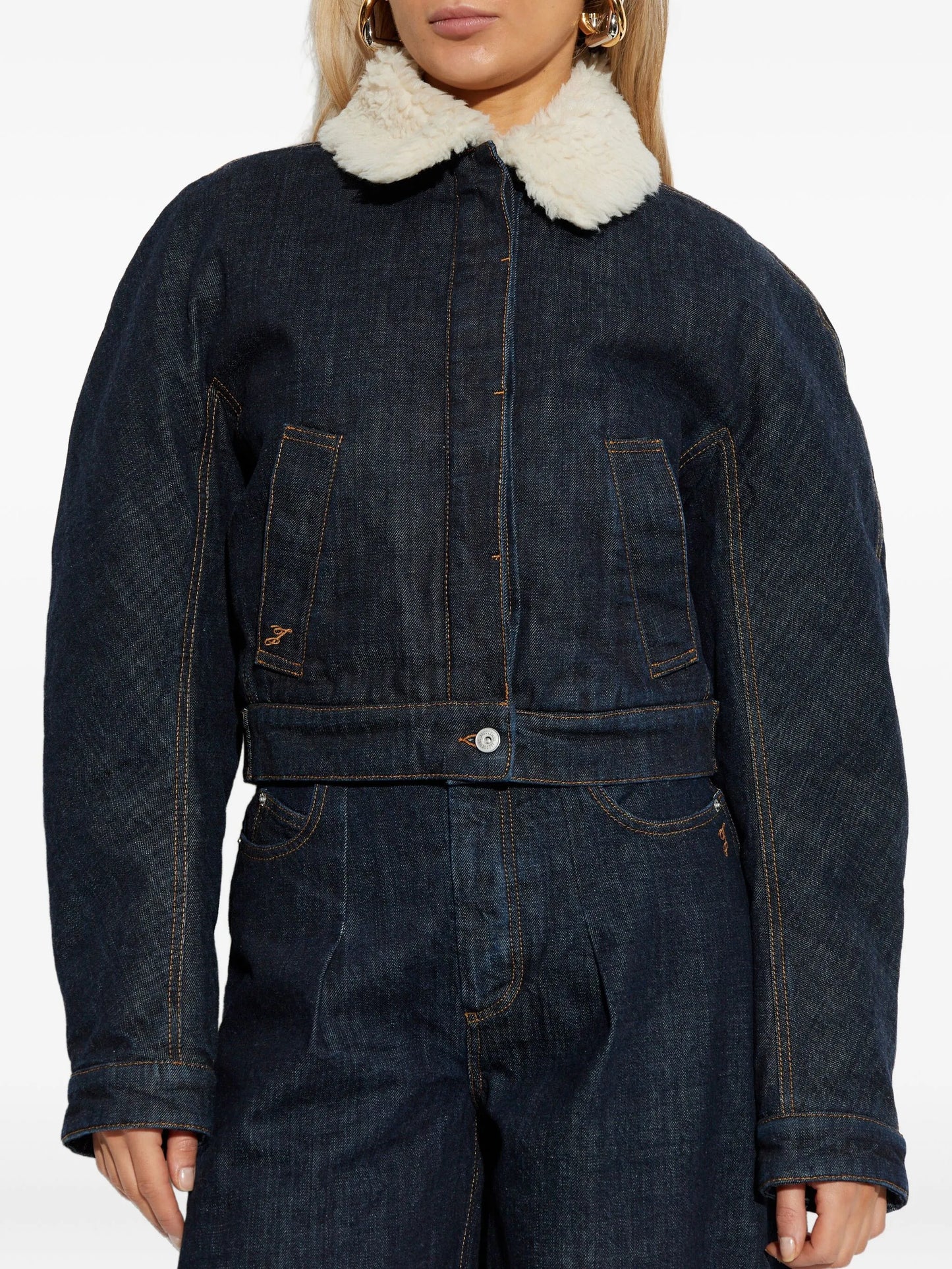 Ovalo de Nîmes denim bomber jacket