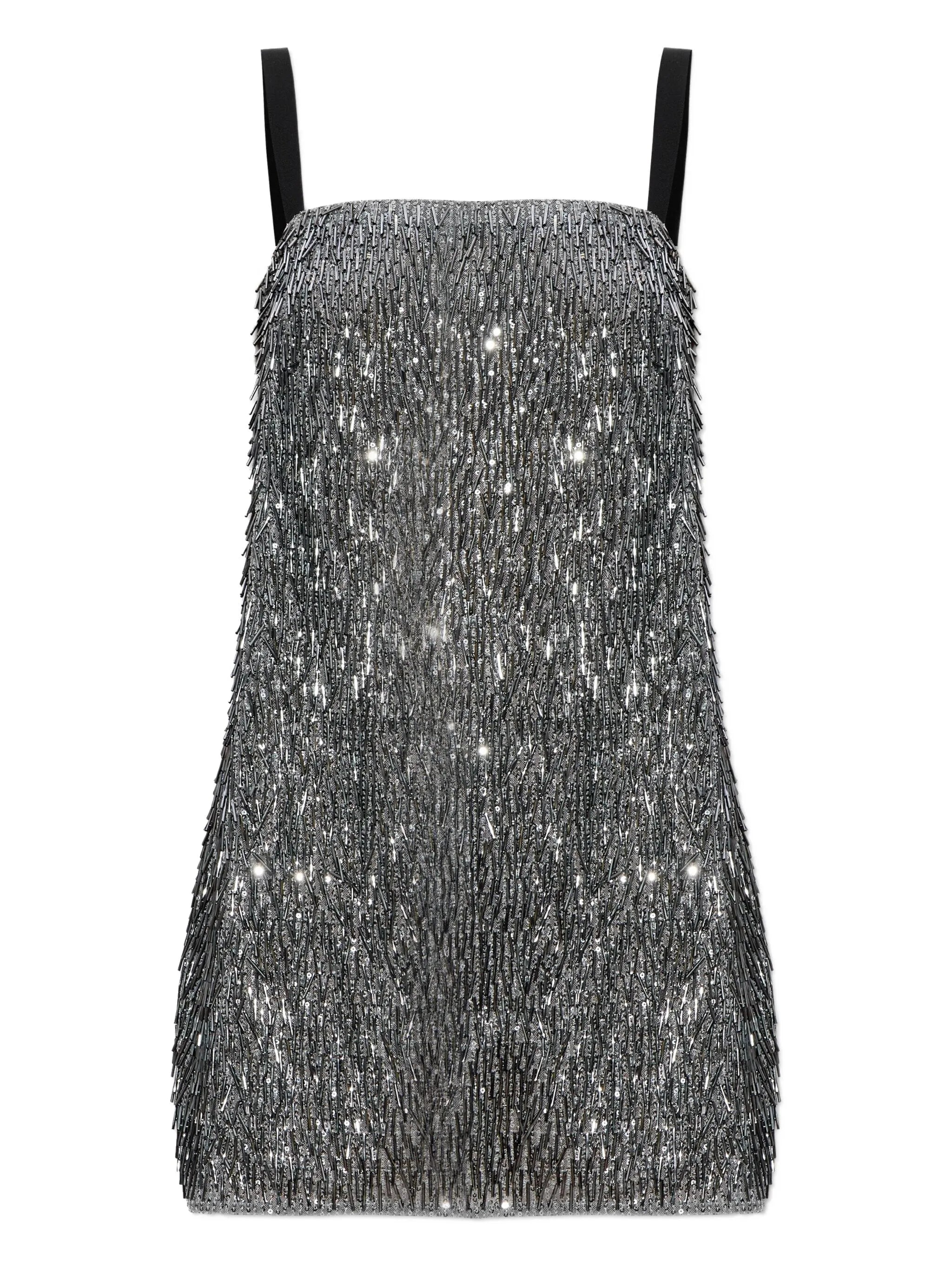 beaded strap dress
