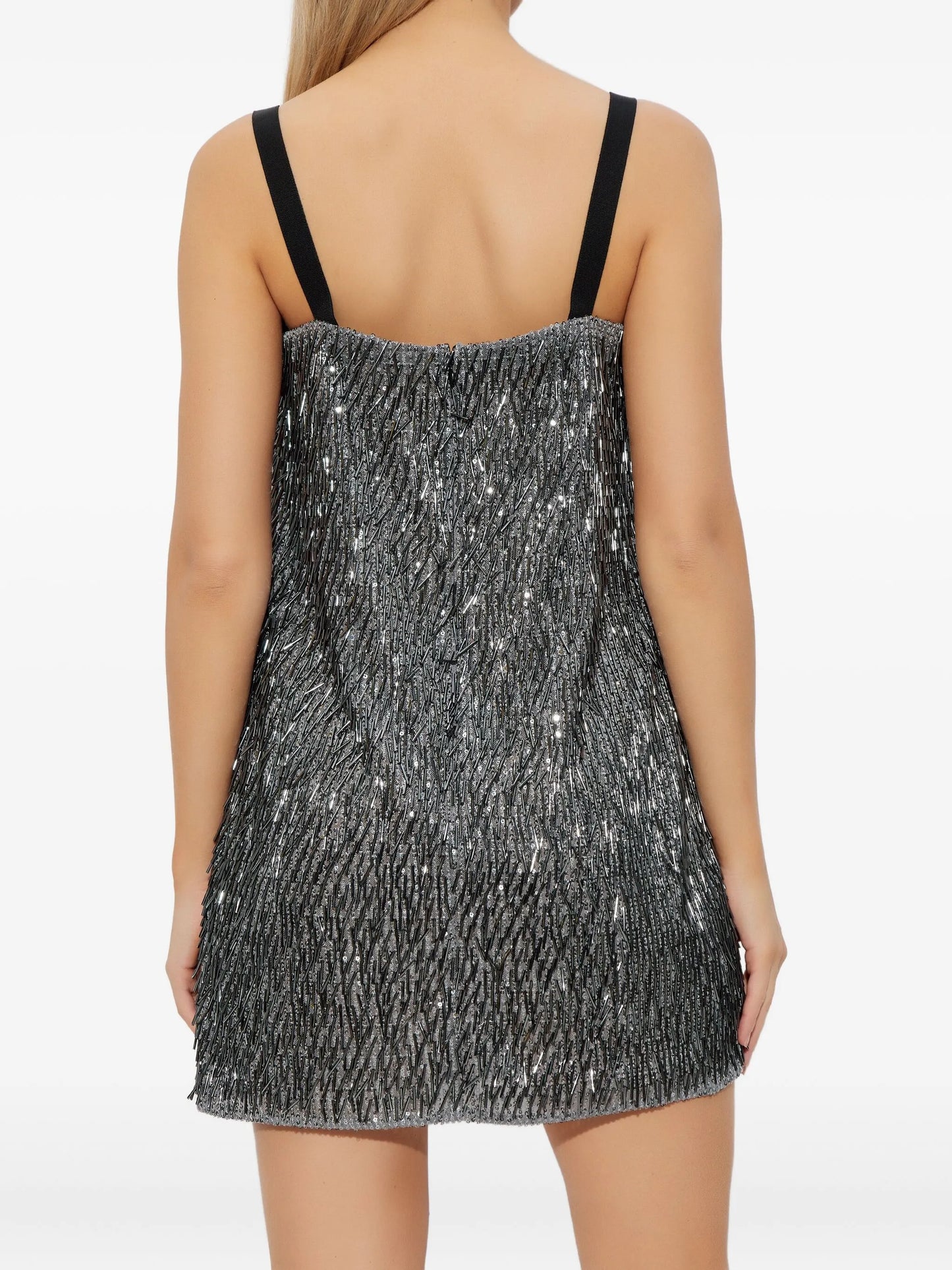 beaded strap dress
