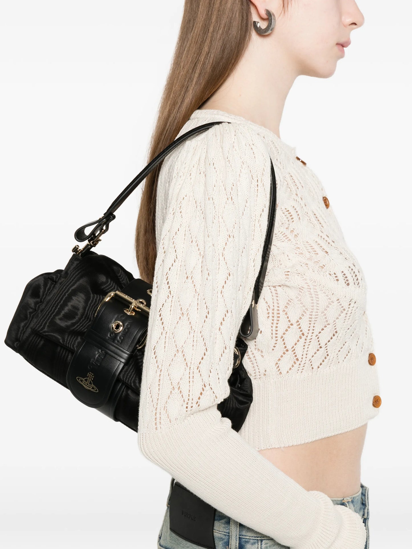 Hazel Treasure buckle shoulder bag