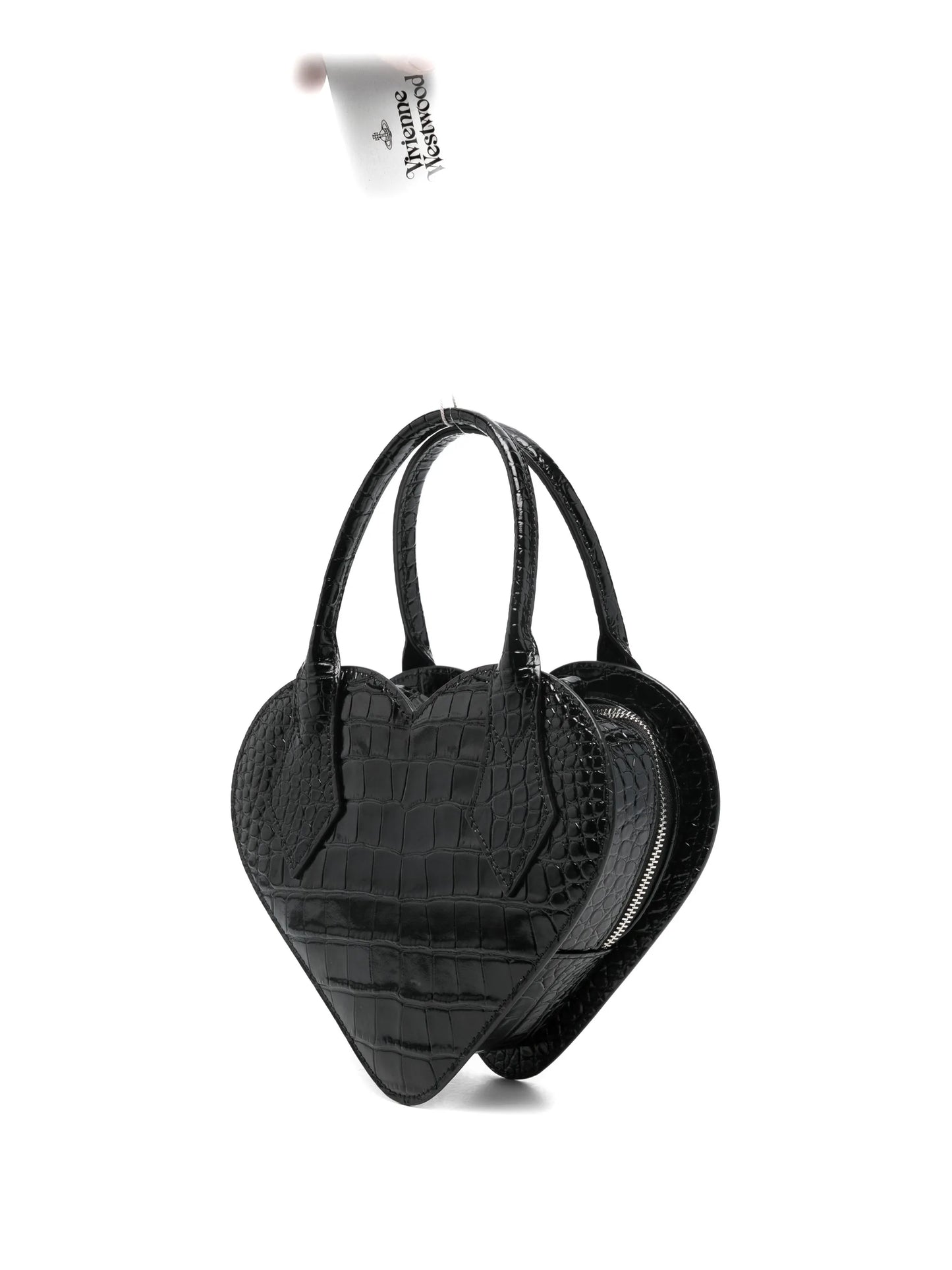 heart-shape embossed tote bag