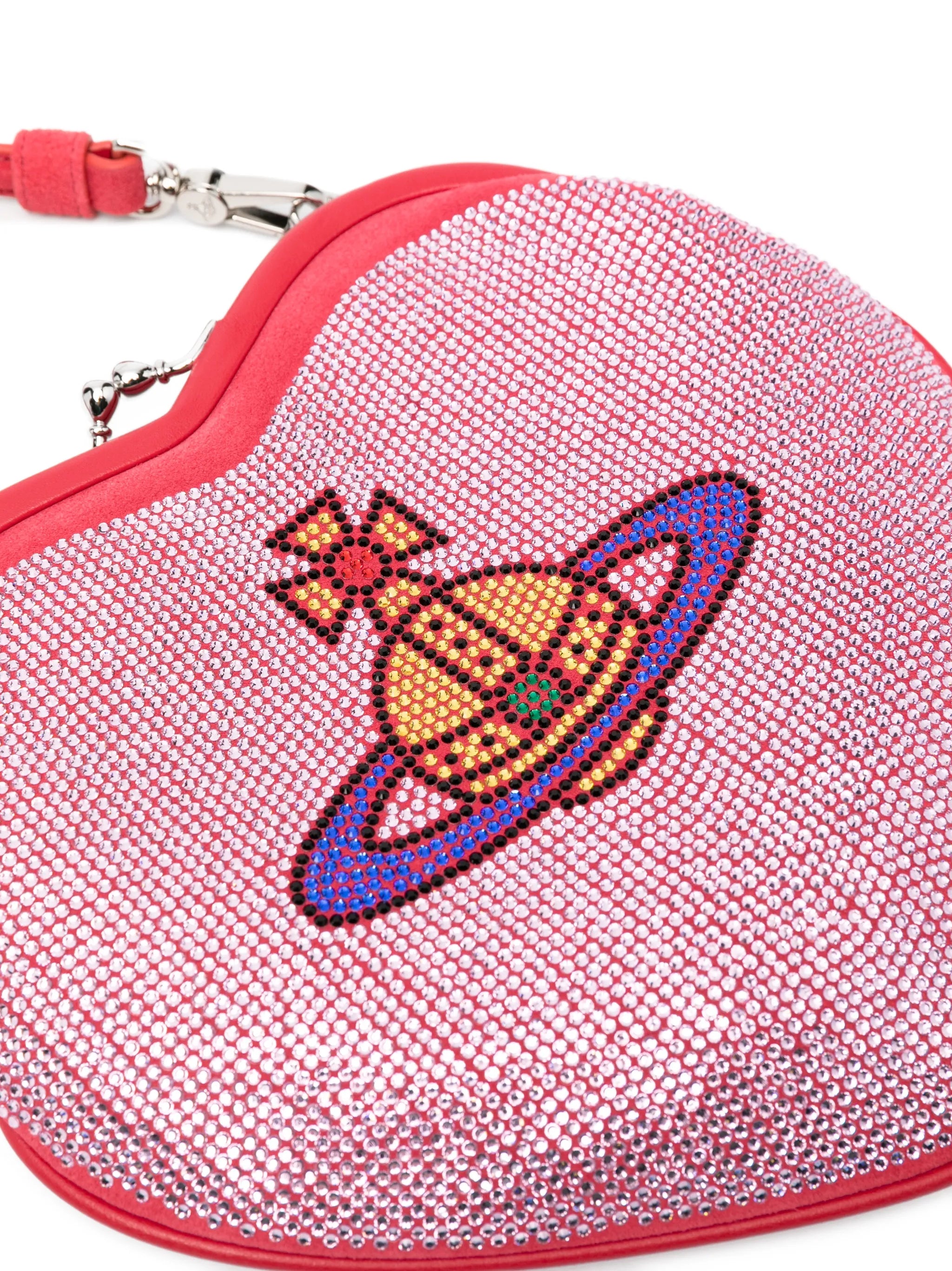 Belle heart-frame hotfix tote bag