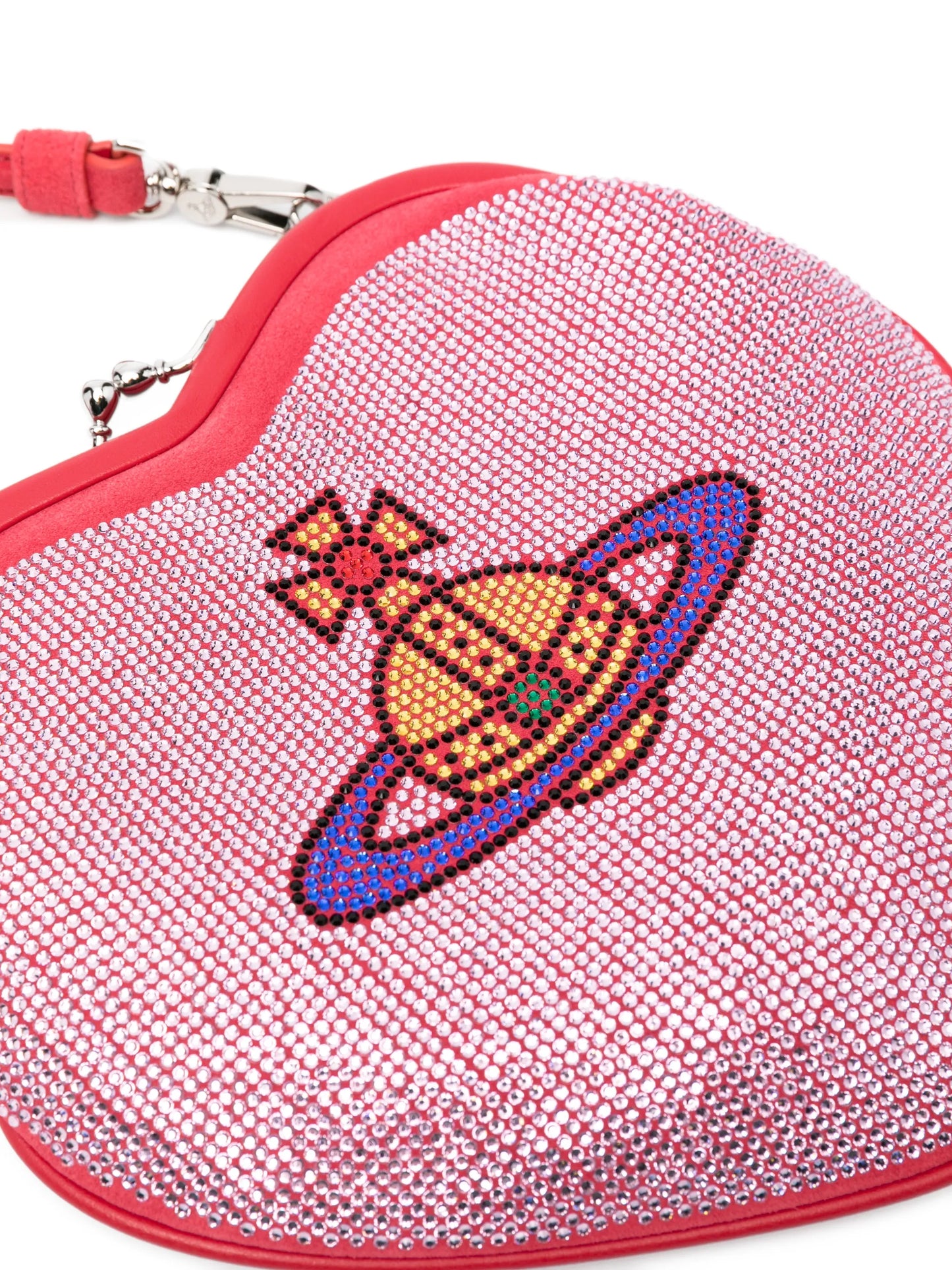 Belle heart-frame hotfix tote bag