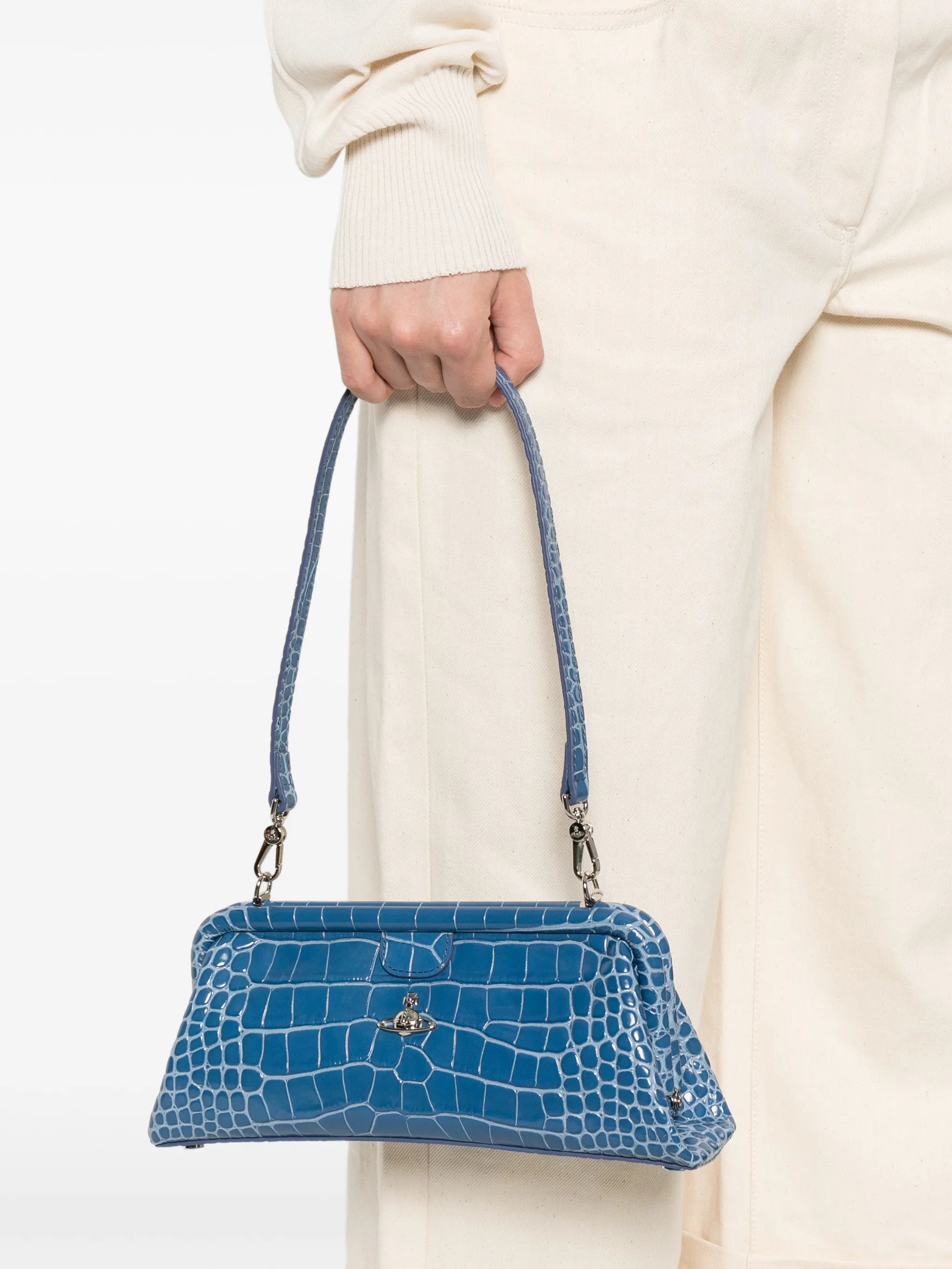 Jane croc-effect shoulder bag