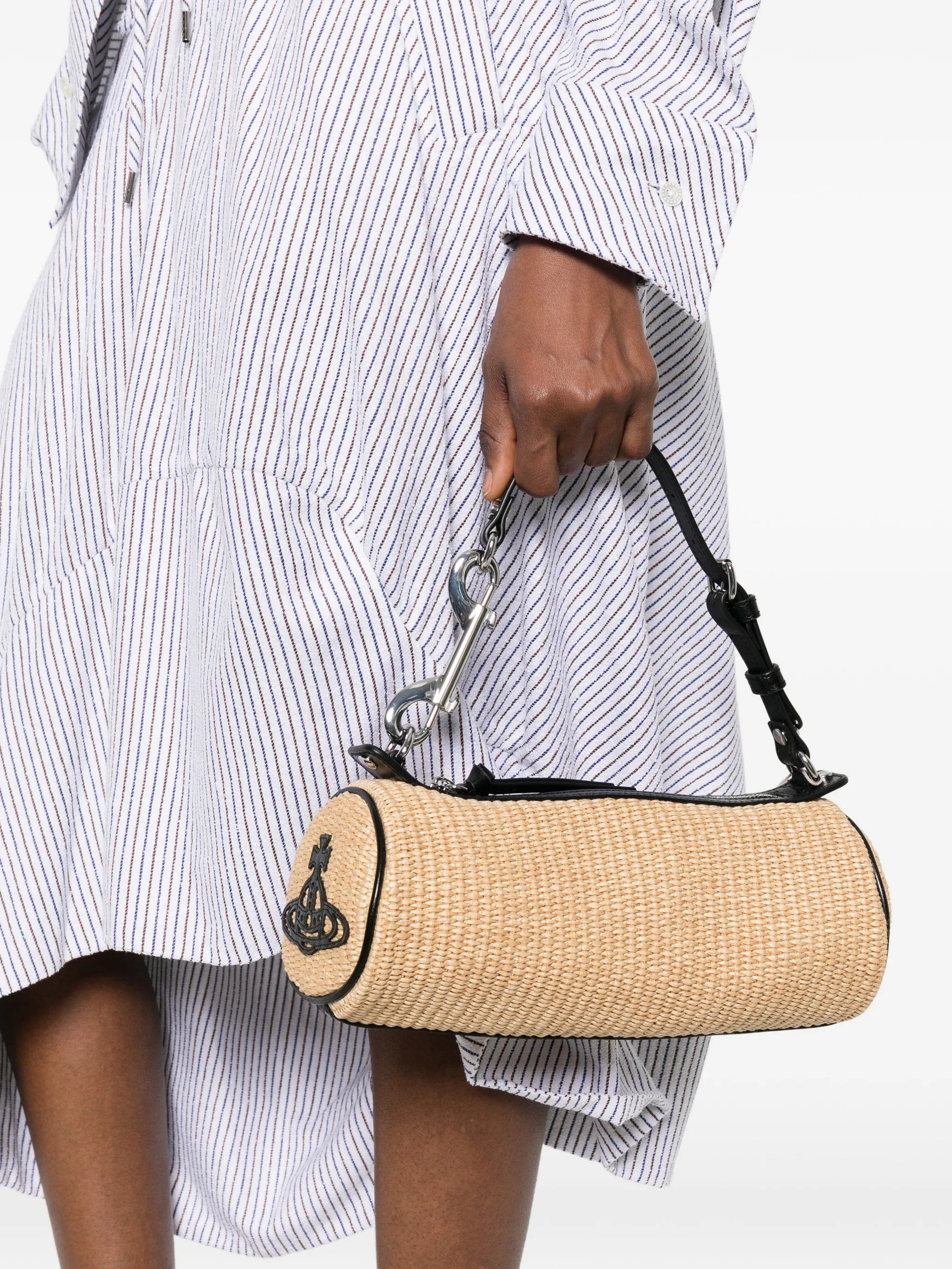 Cindy cylinder-shape tote bag