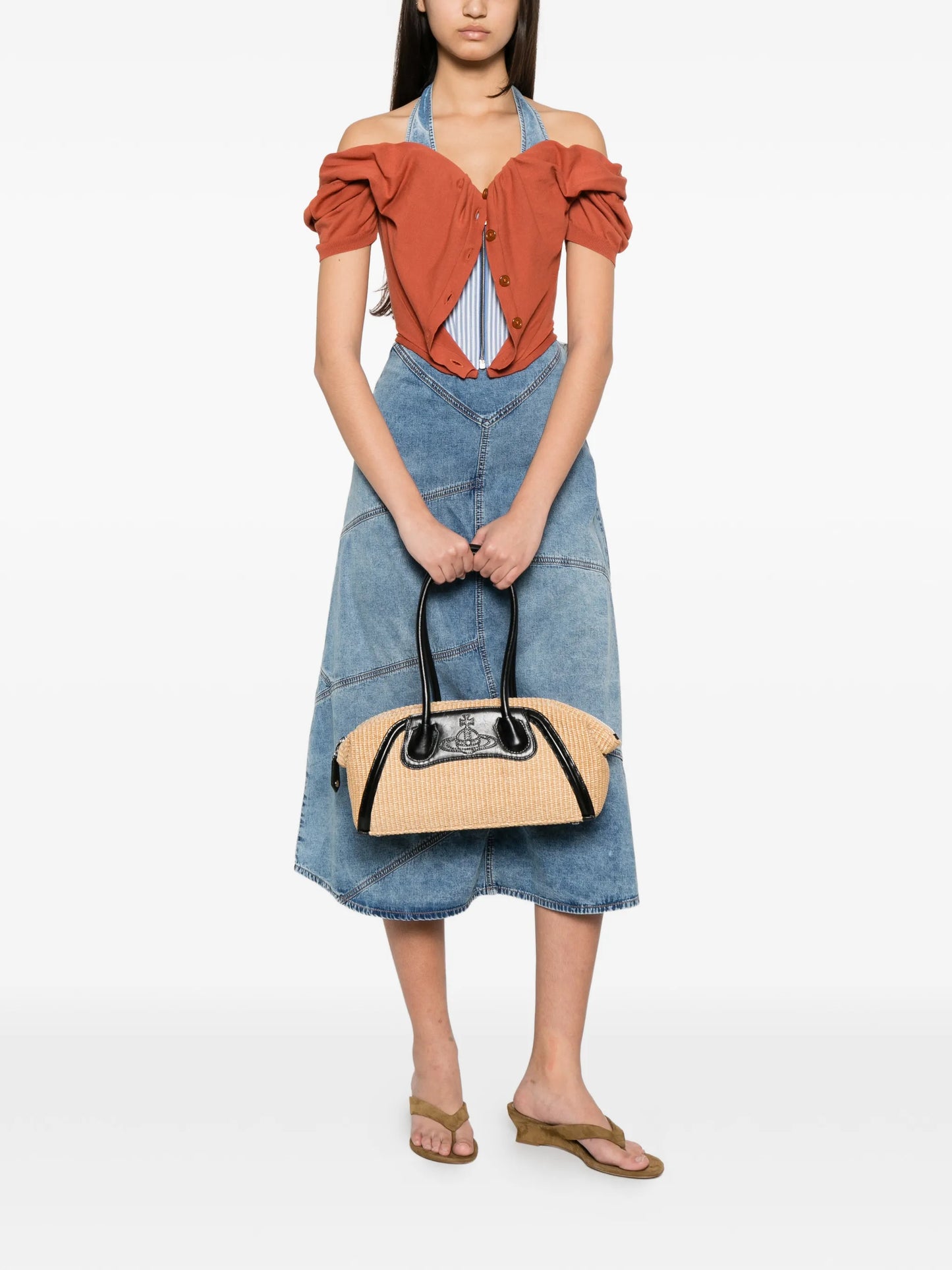 Shirley Orb-plaque shoulder bag