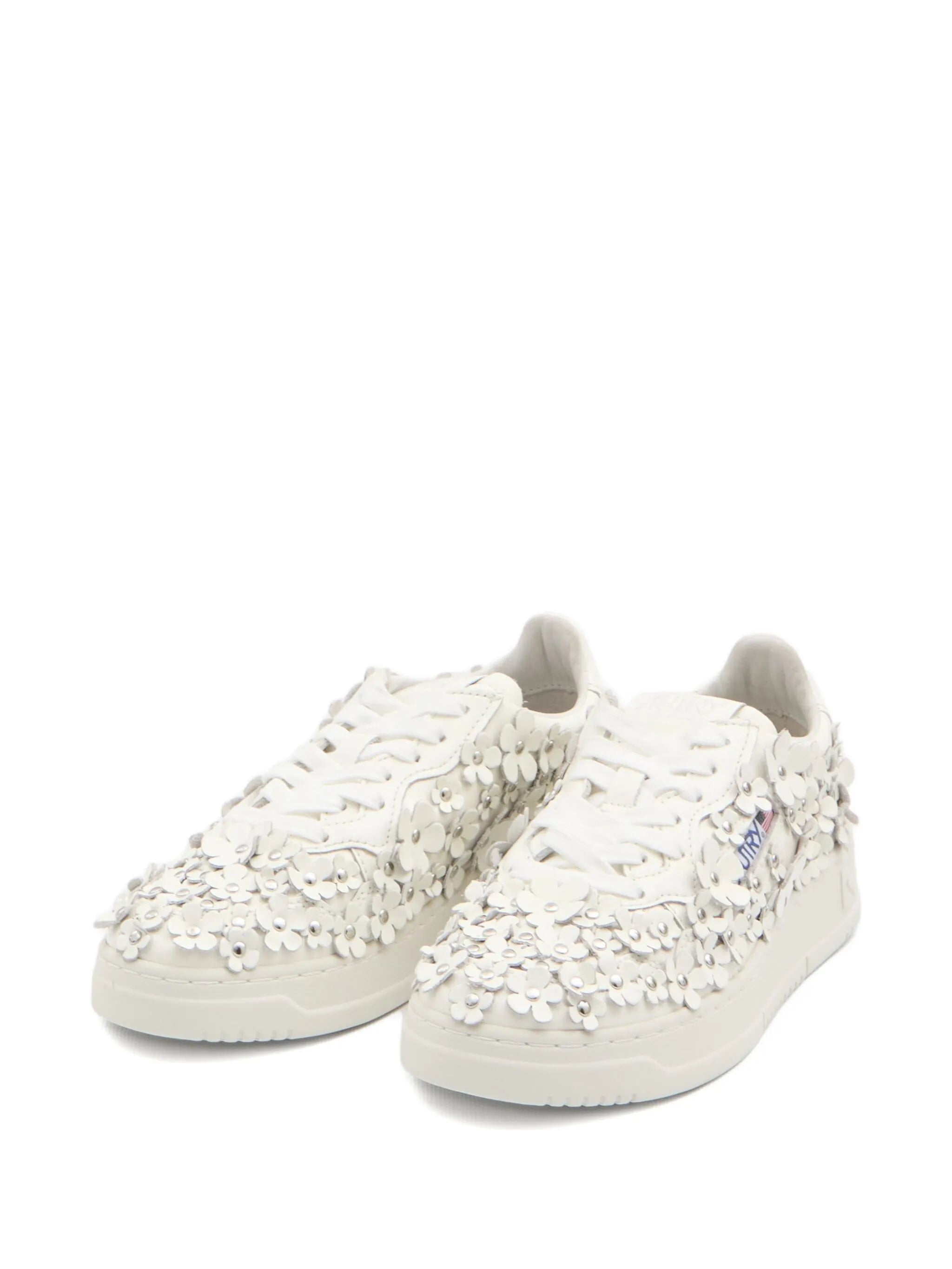 Medalist floral-embellished sneakers