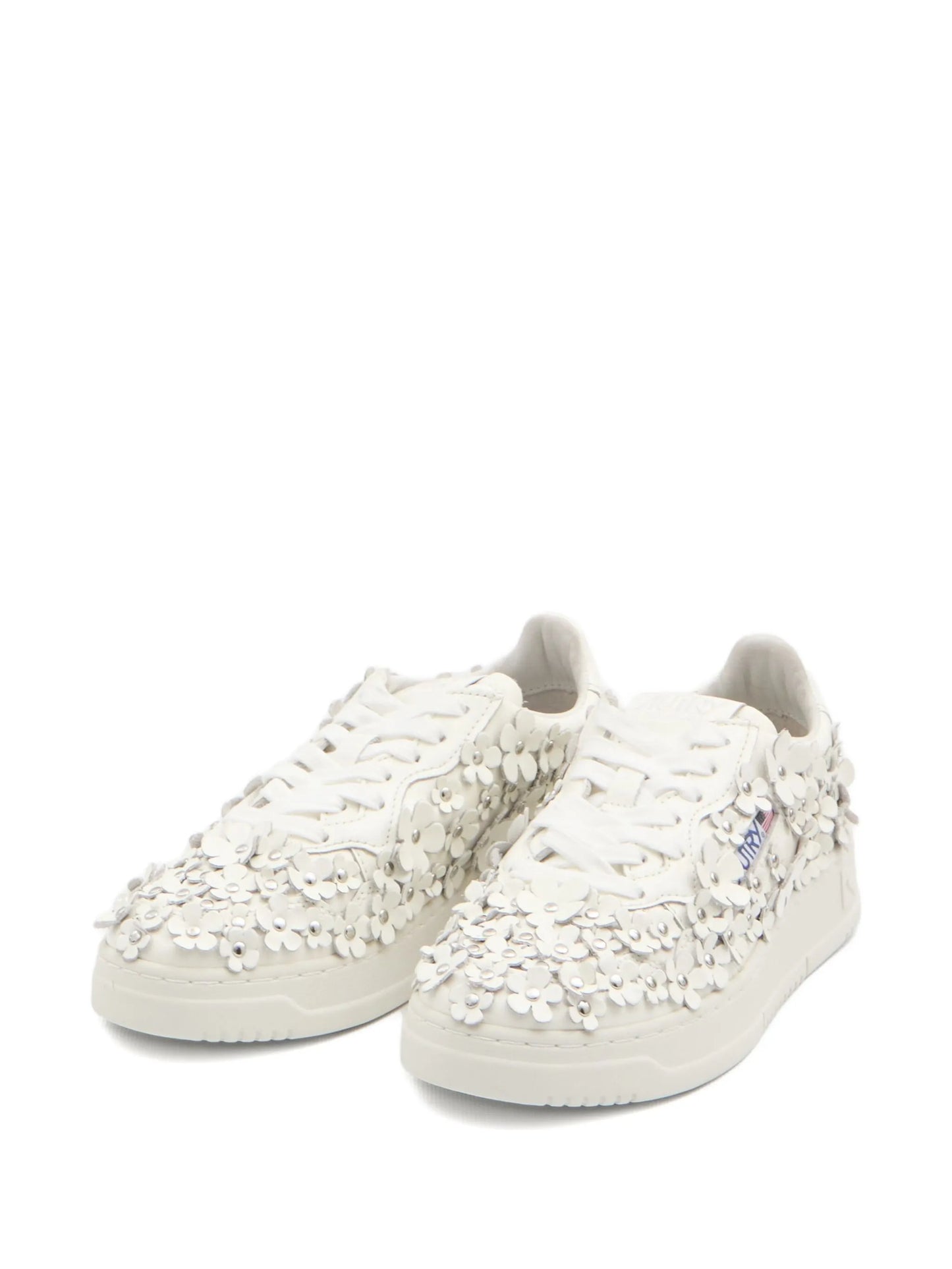 Medalist floral-embellished sneakers