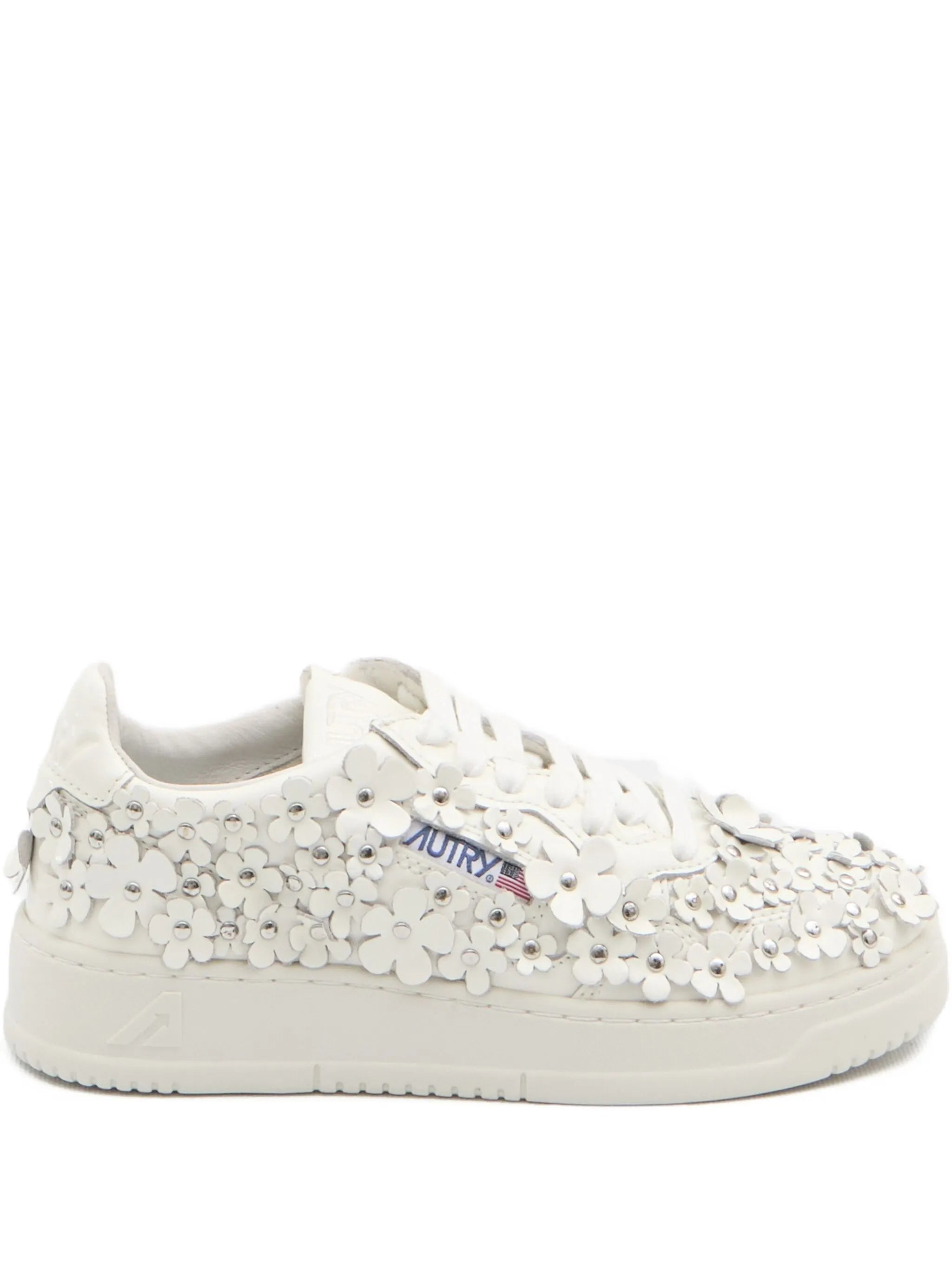 Medalist floral-embellished sneakers